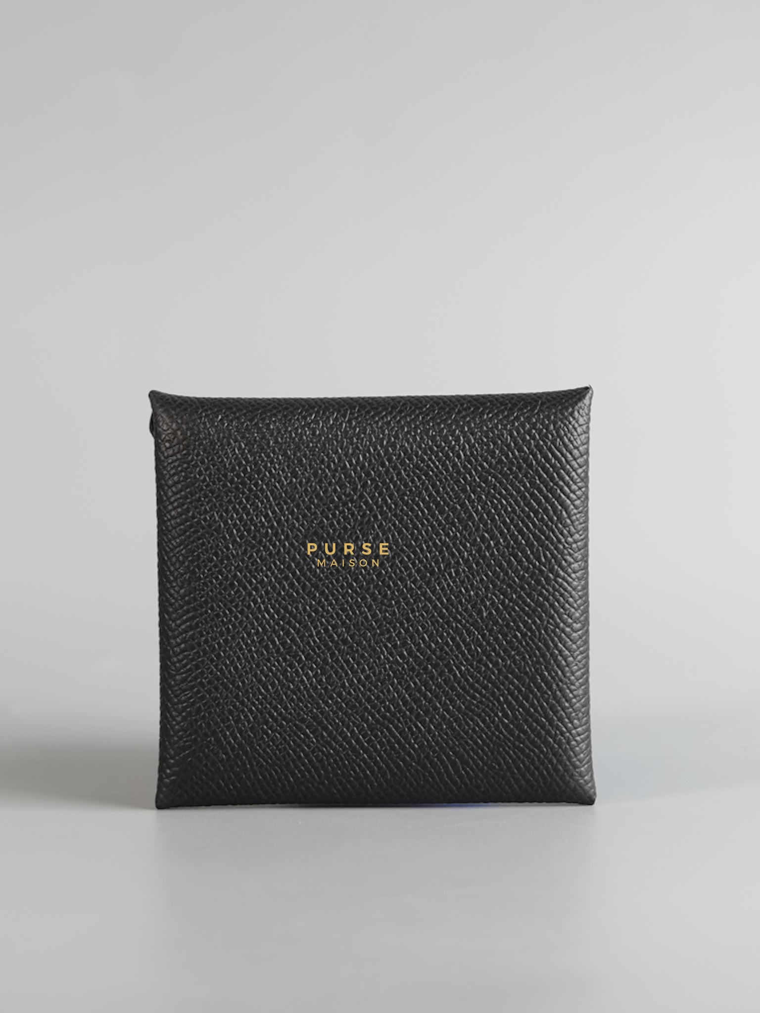 Bastia Coin Purse Epsom Noir Stamp W | Purse Maison Luxury Bags Shop