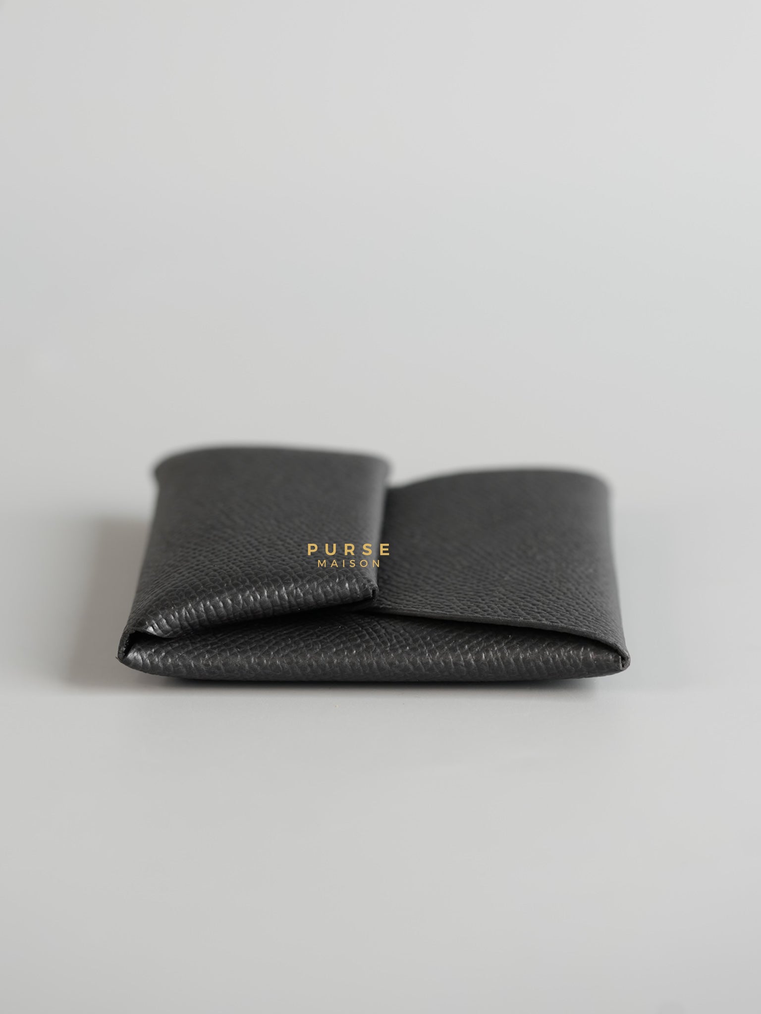 Bastia Coin Purse Epsom Noir Stamp W | Purse Maison Luxury Bags Shop