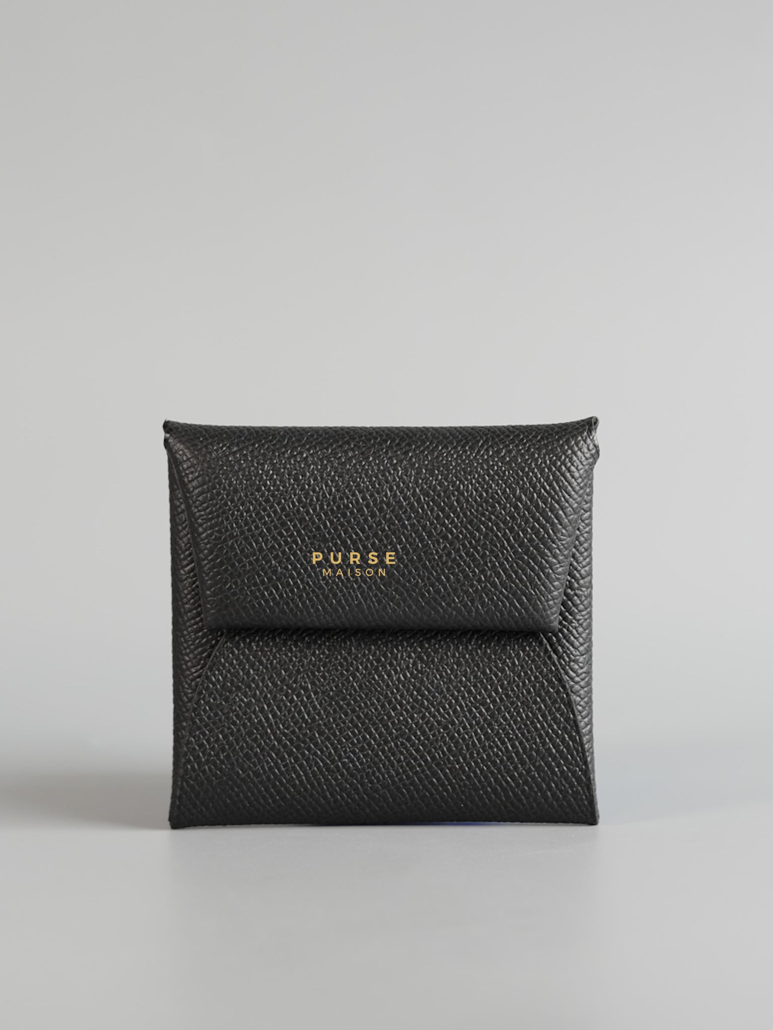Bastia Coin Purse Epsom Noir Stamp W | Purse Maison Luxury Bags Shop