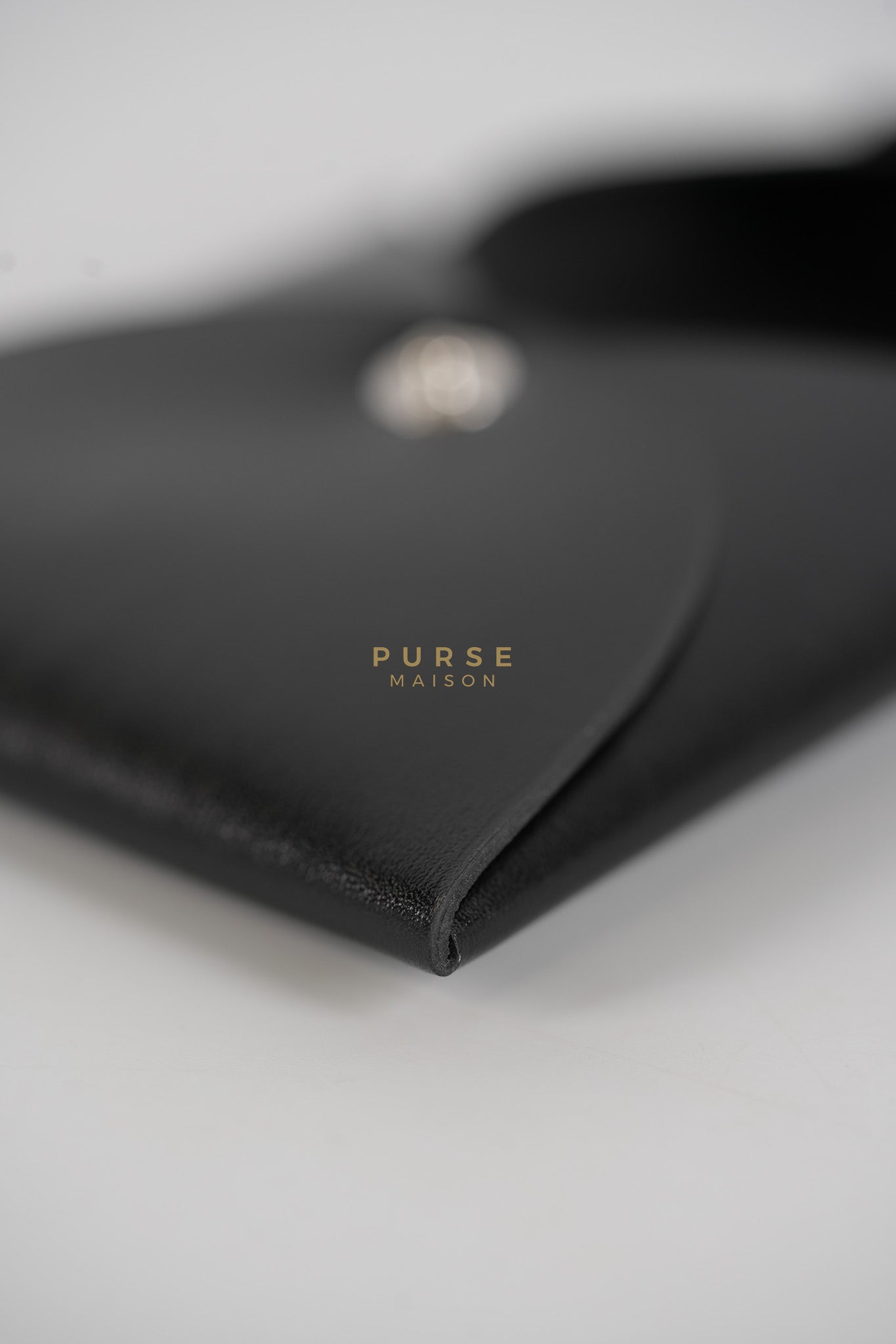 Bastia Coin Purse in Noir Box Calfskin Leather Palladium Hardware Stamp W(2024) | Purse Maison Luxury Bags Shop