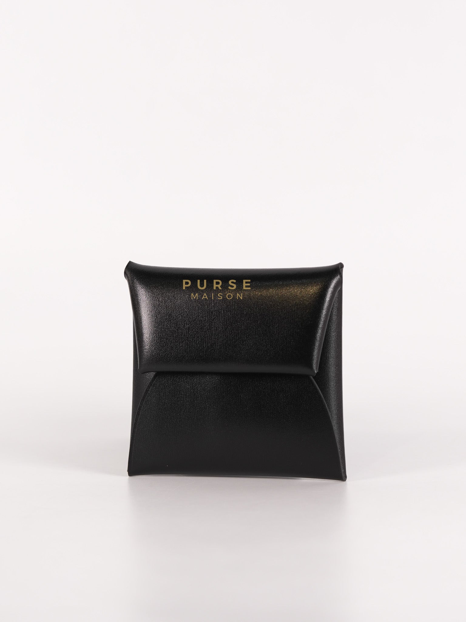 Bastia Coin Purse in Noir Box Calfskin Leather Palladium Hardware Stamp W(2024) | Purse Maison Luxury Bags Shop