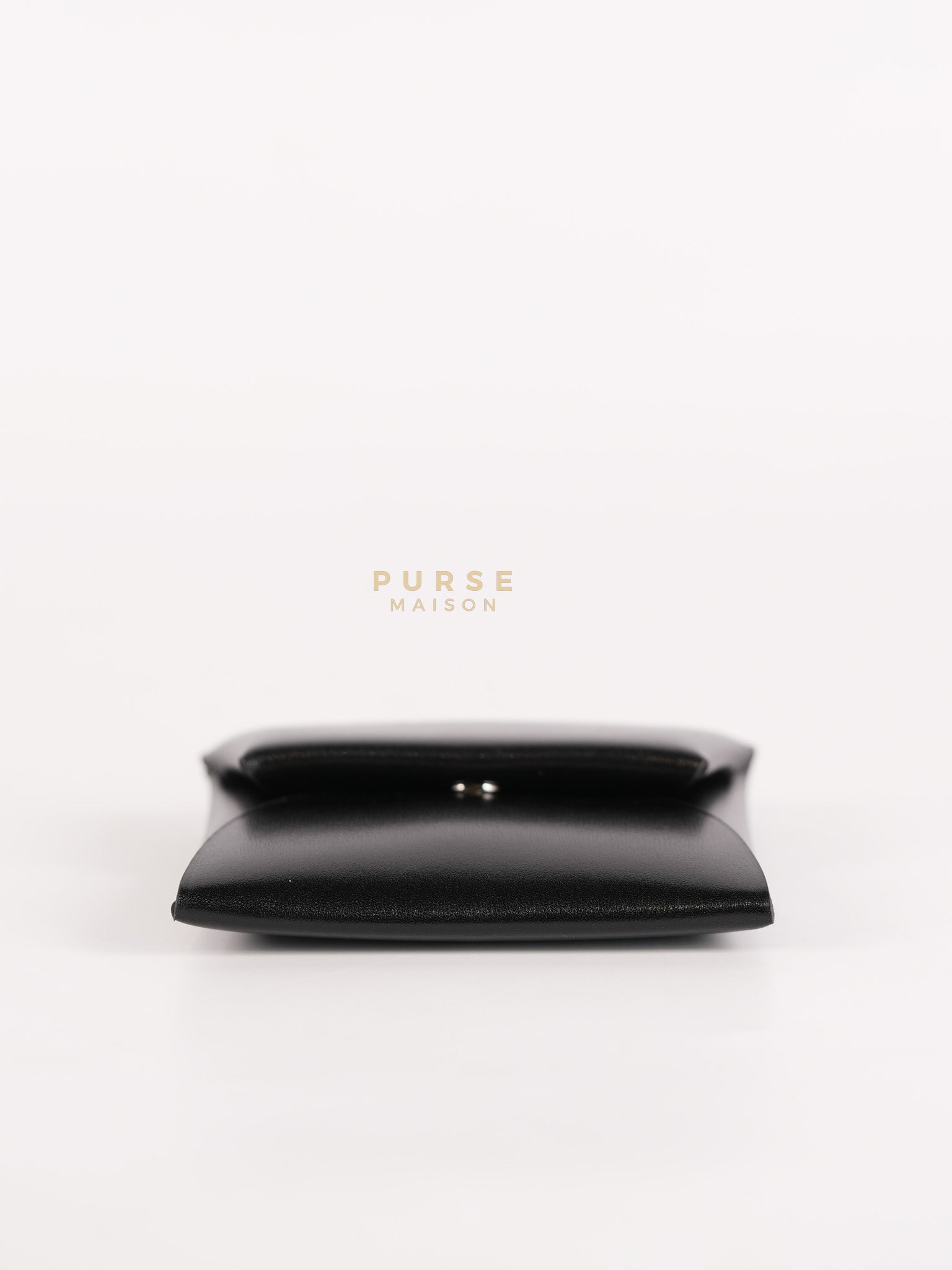 Bastia Coin Purse in Noir Box Calfskin Leather Palladium Hardware Stamp W(2024) | Purse Maison Luxury Bags Shop