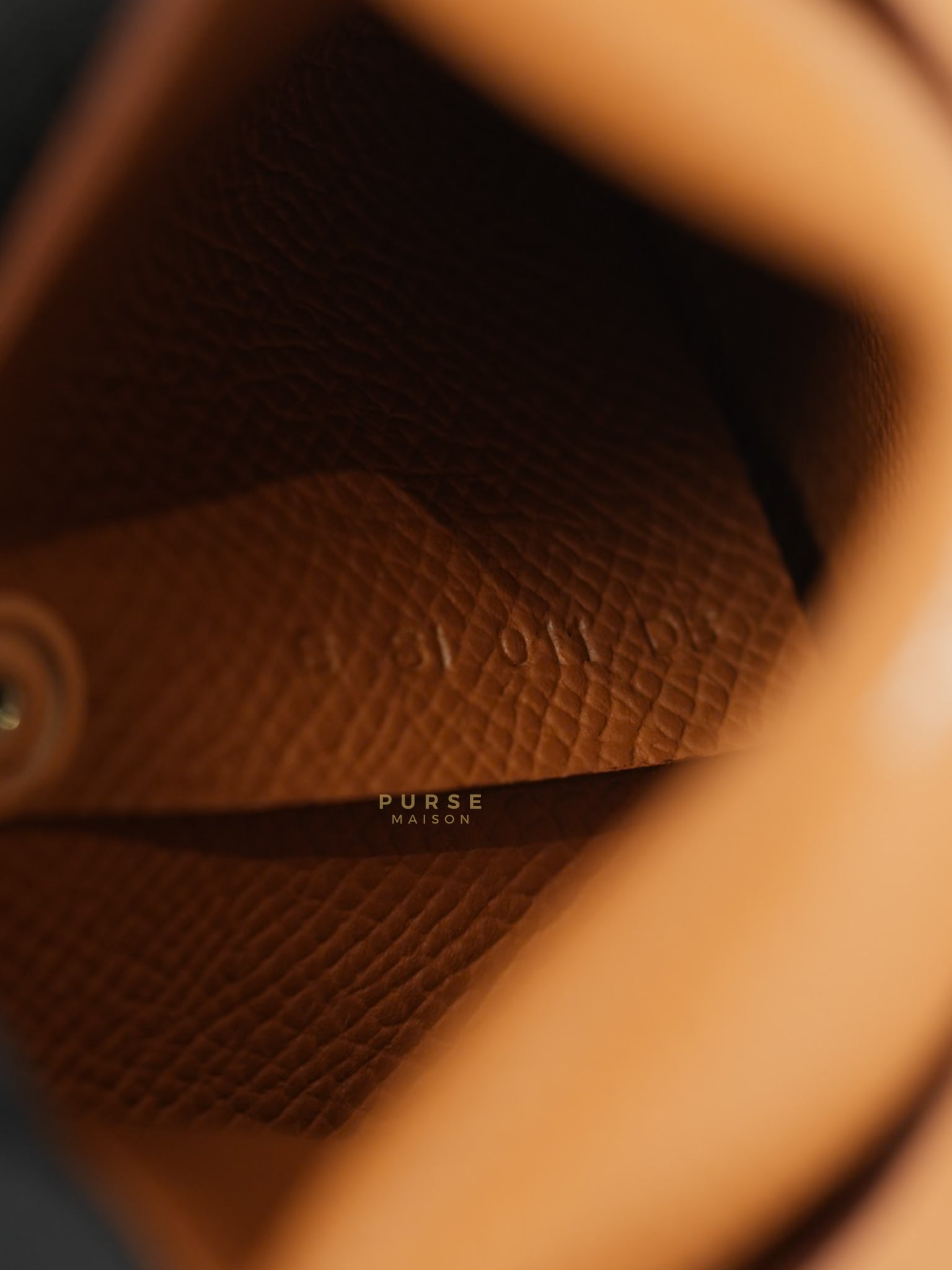 Bastia Gold in Epsom Leather Stamp B (2023) | Purse Maison Luxury Bags Shop