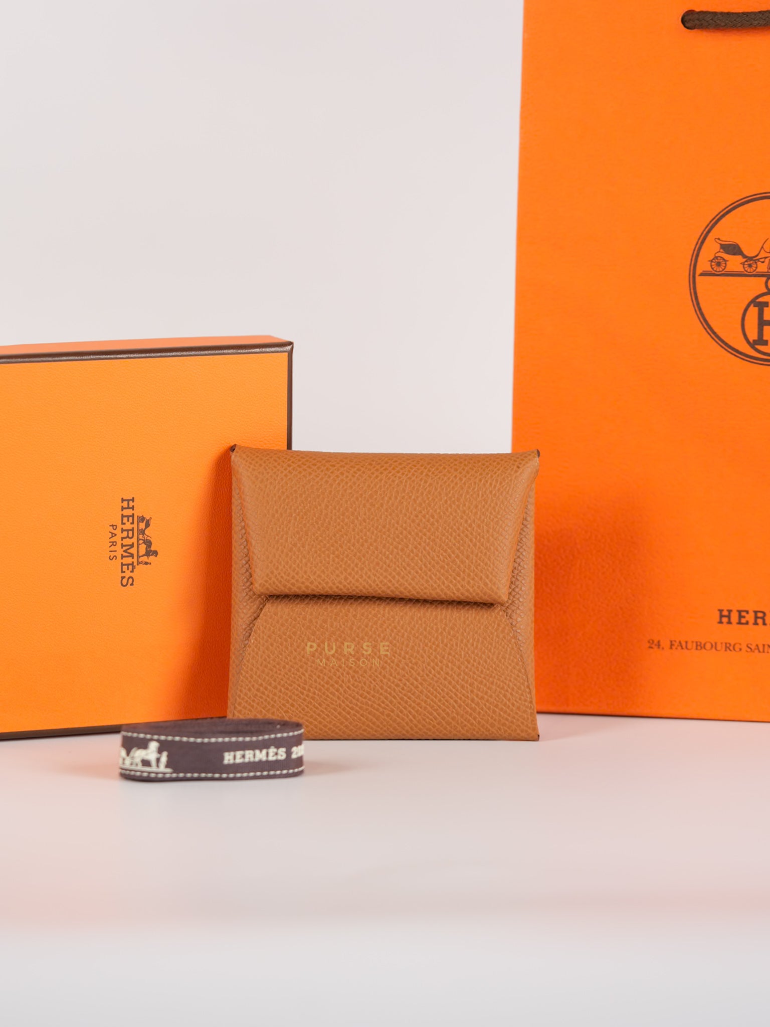 Bastia Gold in Epsom Leather Stamp B (2023) | Purse Maison Luxury Bags Shop