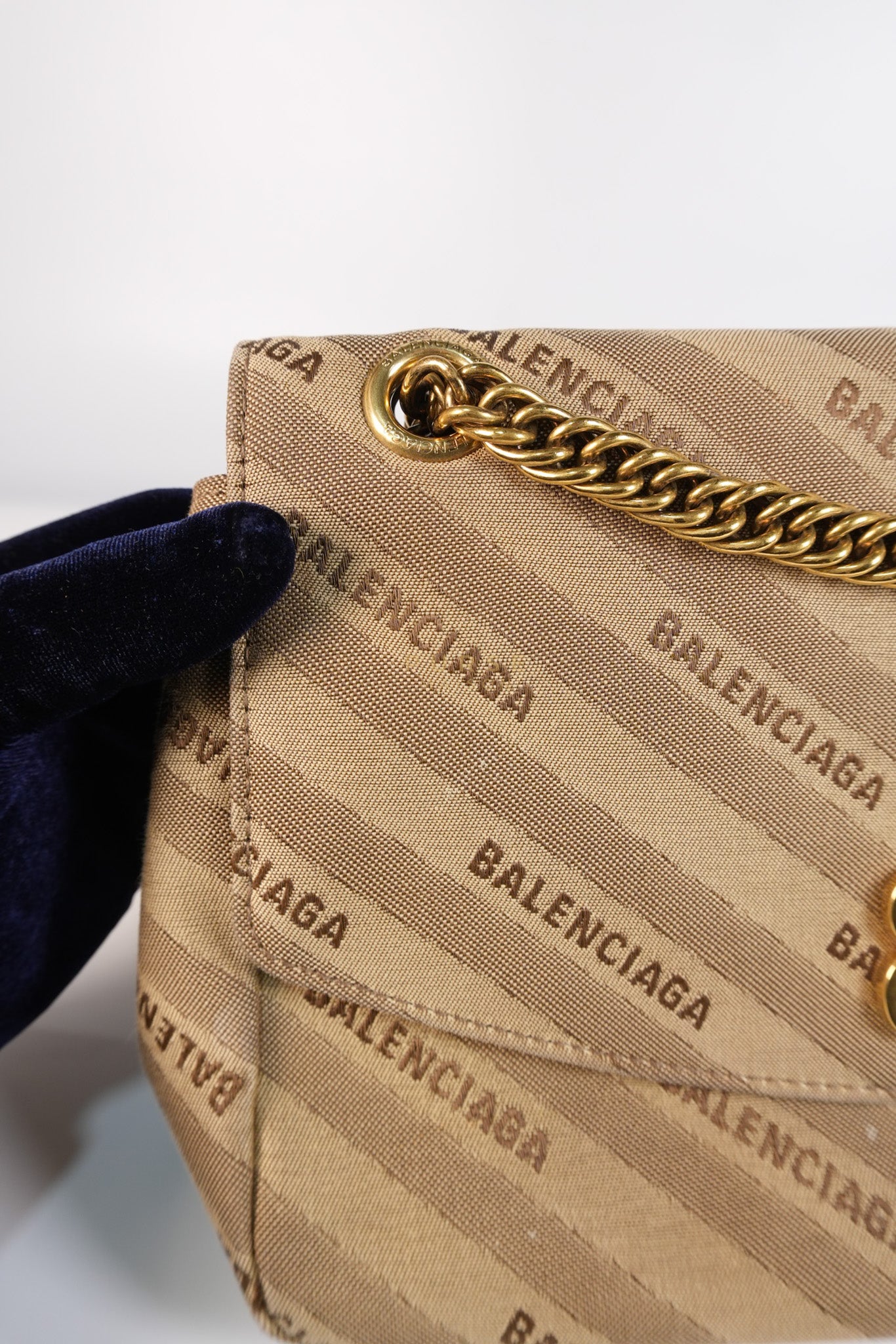 BB logo Chain Monogram Shoulder Bag | Purse Maison Luxury Bags Shop