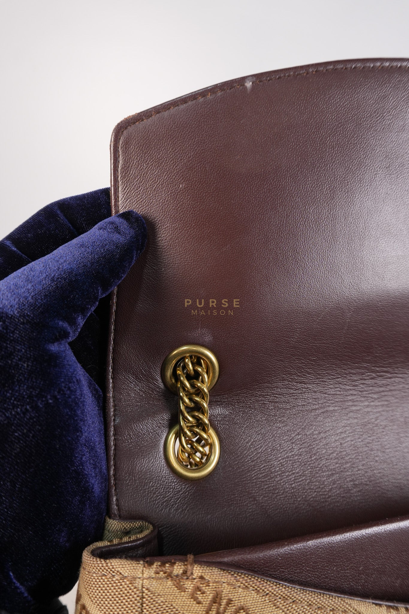 BB logo Chain Monogram Shoulder Bag | Purse Maison Luxury Bags Shop