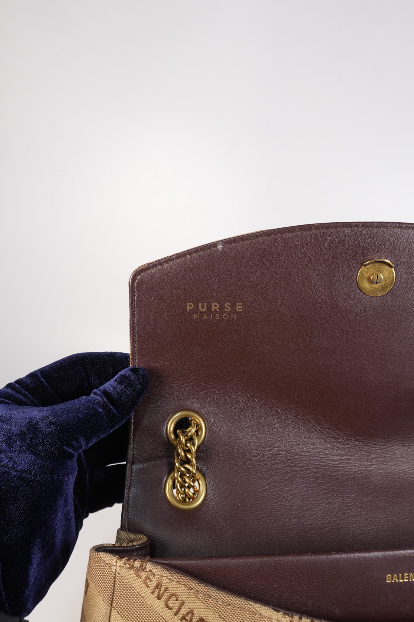 BB logo Chain Monogram Shoulder Bag | Purse Maison Luxury Bags Shop