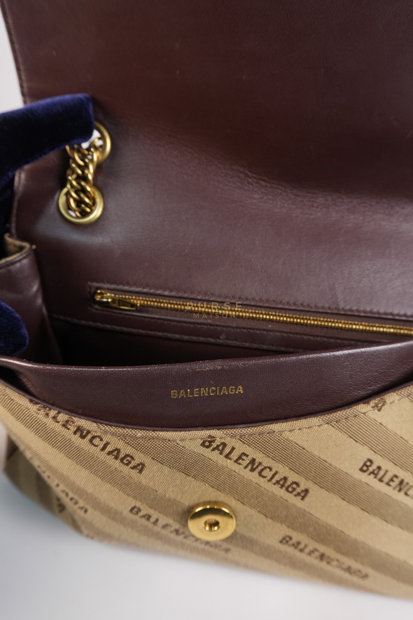 BB logo Chain Monogram Shoulder Bag | Purse Maison Luxury Bags Shop