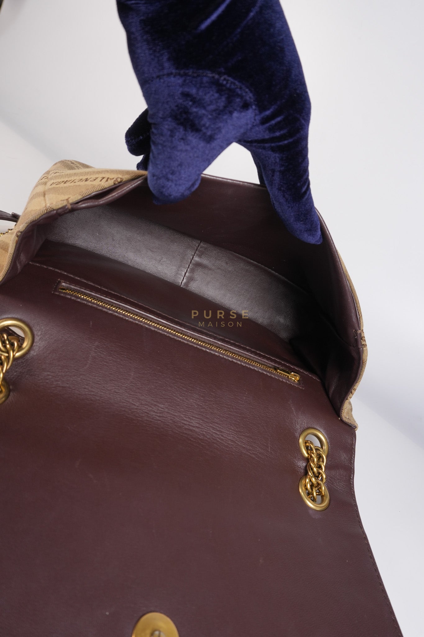 BB logo Chain Monogram Shoulder Bag | Purse Maison Luxury Bags Shop