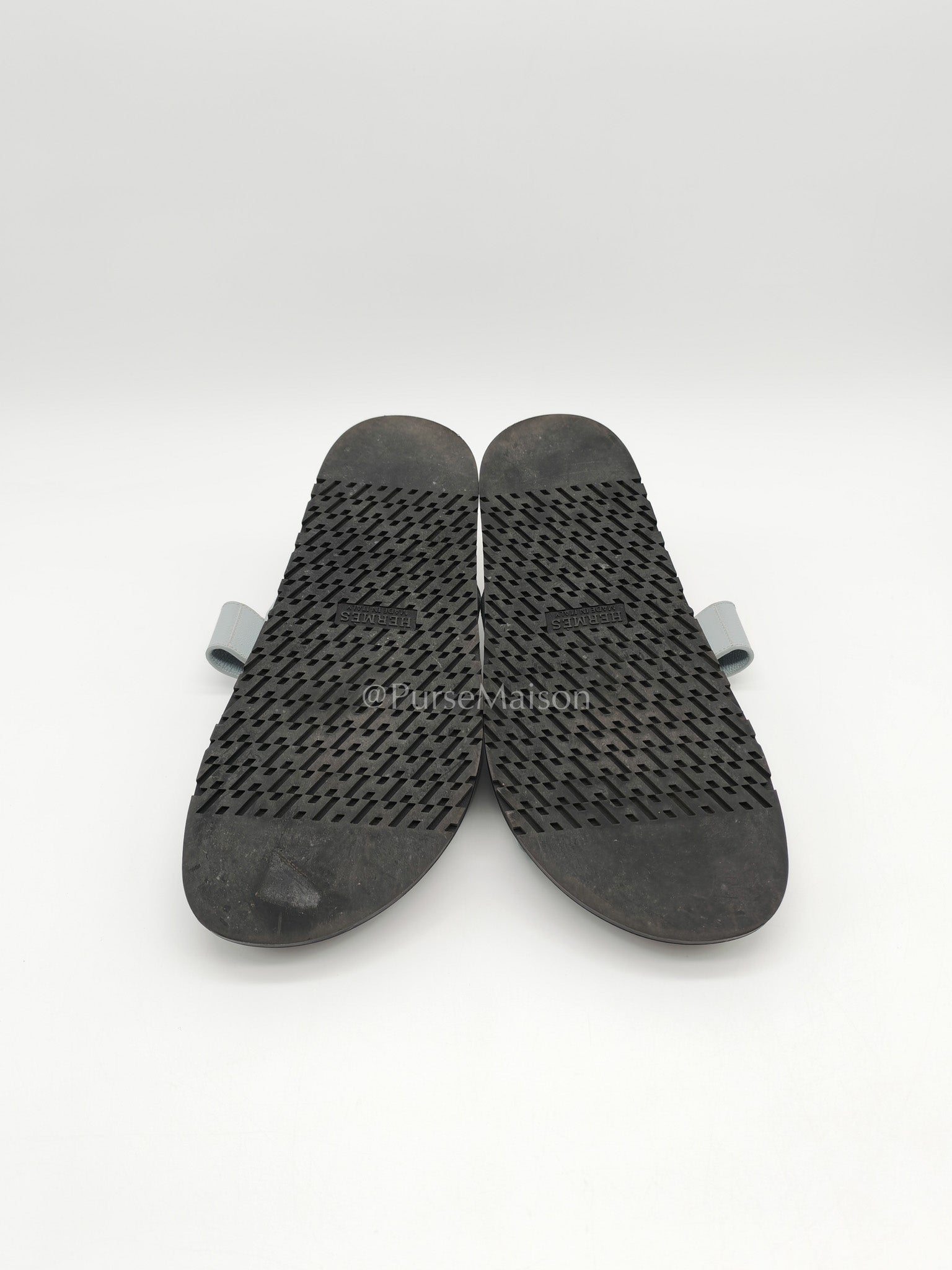 Hermes Chypre Sandals gris nuage size 40