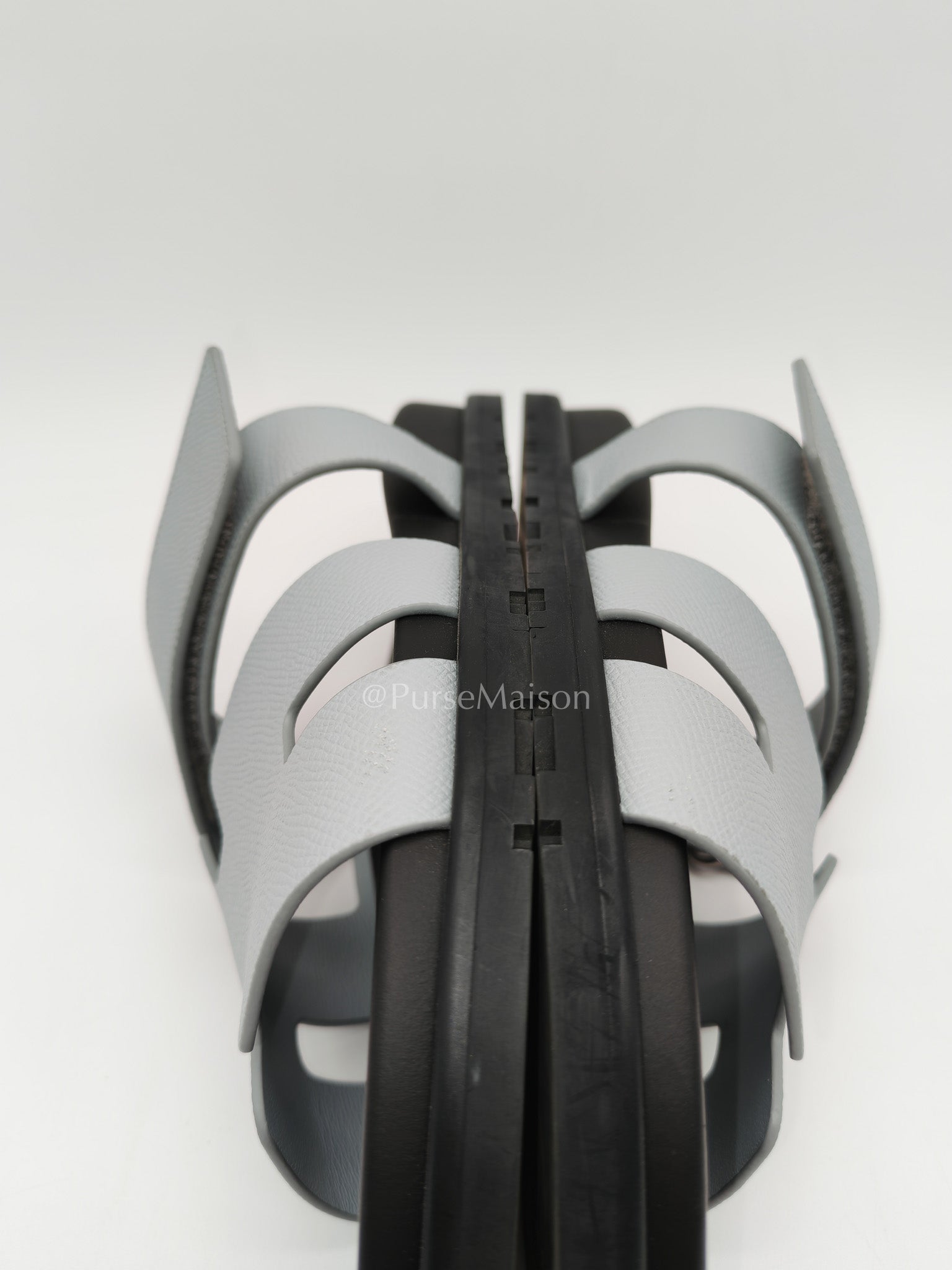 Hermes Chypre Sandals gris nuage size 40