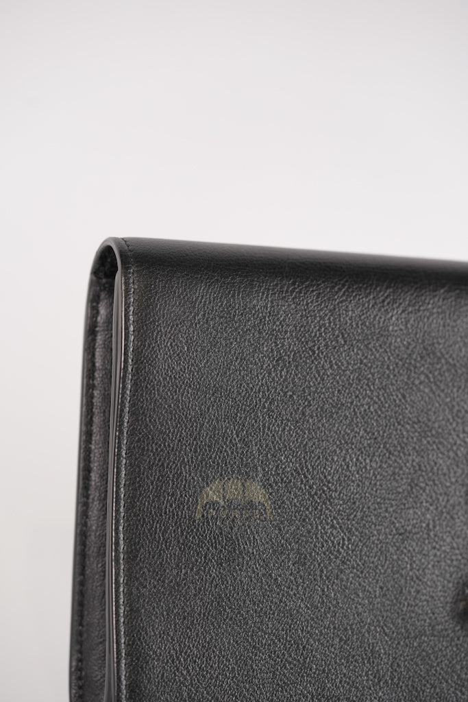 Belle De Jour Clutch Bag in Black Calfskin Leather | Purse Maison Luxury Bags Shop