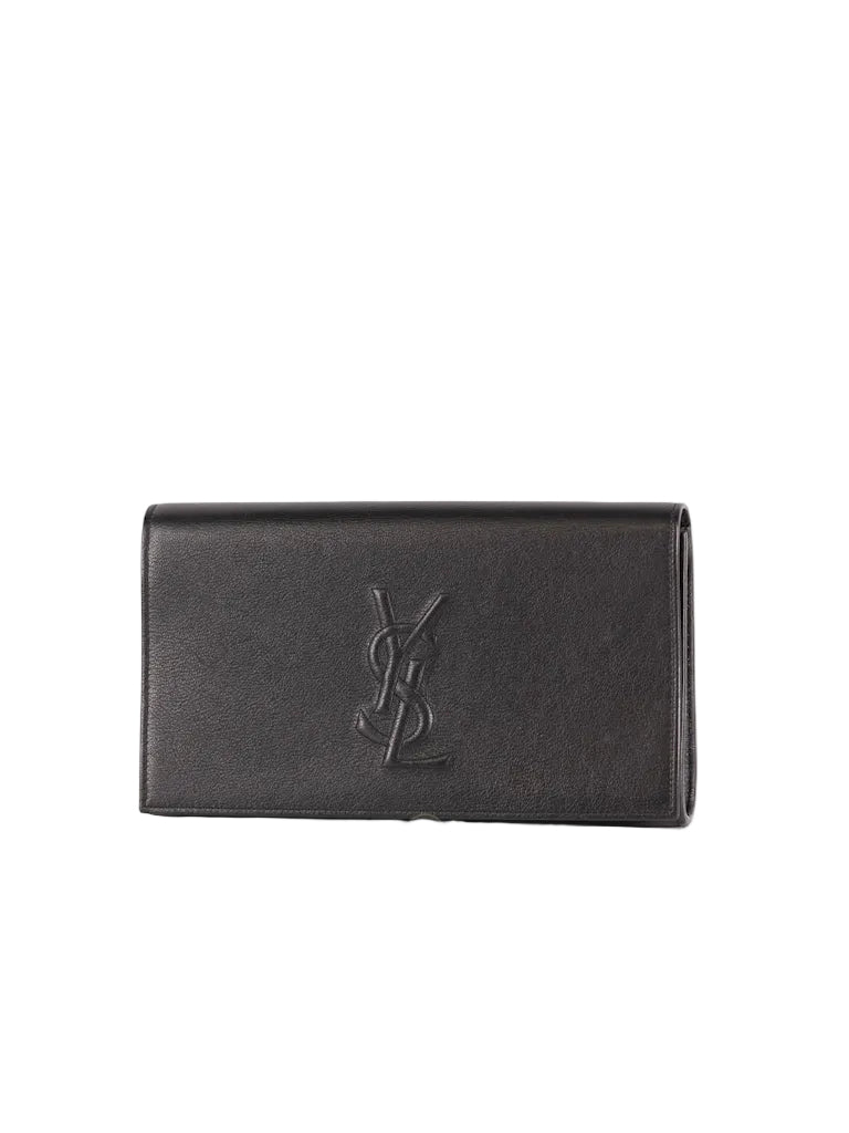 Belle De Jour Clutch Bag in Black Calfskin Leather | Purse Maison Luxury Bags Shop