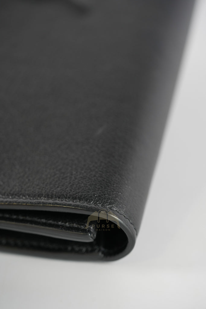 Belle De Jour Clutch Bag in Black Calfskin Leather | Purse Maison Luxury Bags Shop