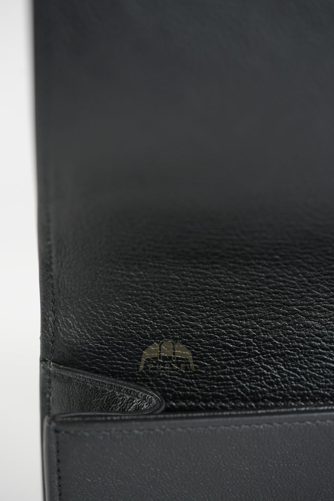 Belle De Jour Clutch Bag in Black Calfskin Leather | Purse Maison Luxury Bags Shop