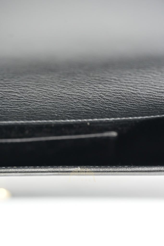 Belle De Jour Clutch Bag in Black Calfskin Leather | Purse Maison Luxury Bags Shop