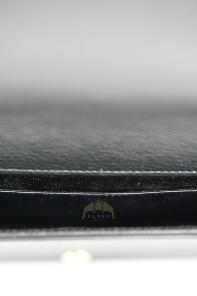 Belle De Jour Clutch Bag in Black Calfskin Leather | Purse Maison Luxury Bags Shop