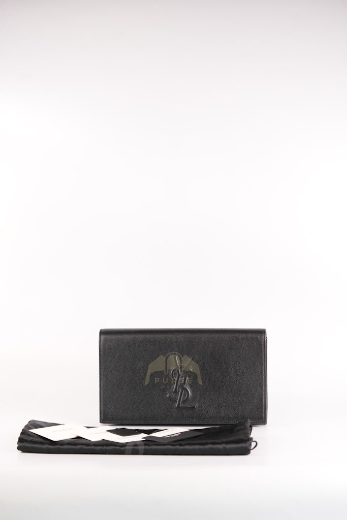 Belle De Jour Clutch Bag in Black Calfskin Leather | Purse Maison Luxury Bags Shop