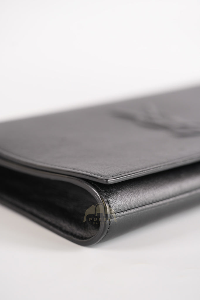 Belle De Jour Clutch Bag in Black Calfskin Leather | Purse Maison Luxury Bags Shop