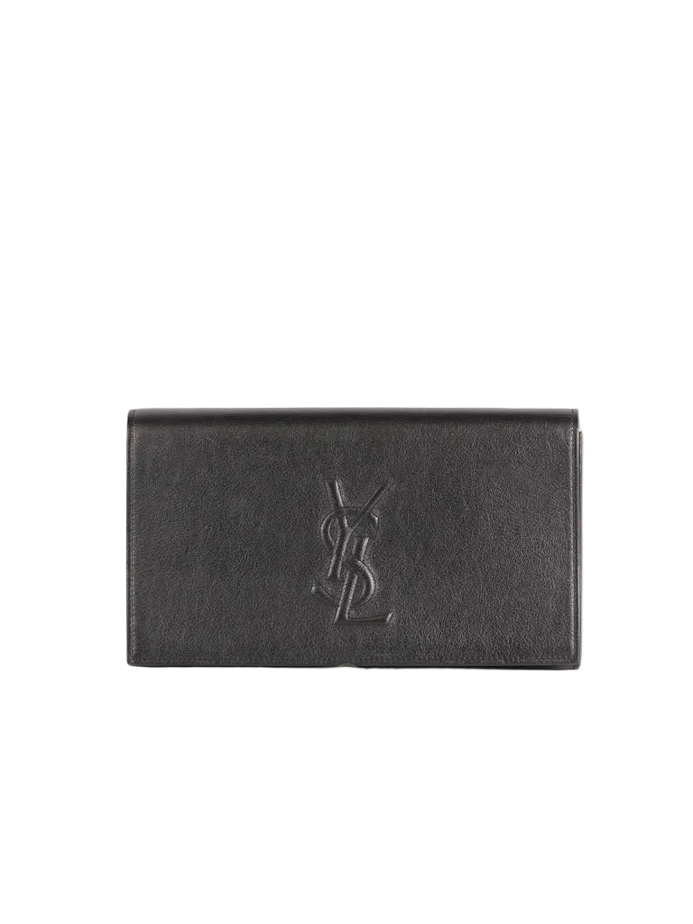 Belle De Jour Clutch Bag in Black Calfskin Leather | Purse Maison Luxury Bags Shop