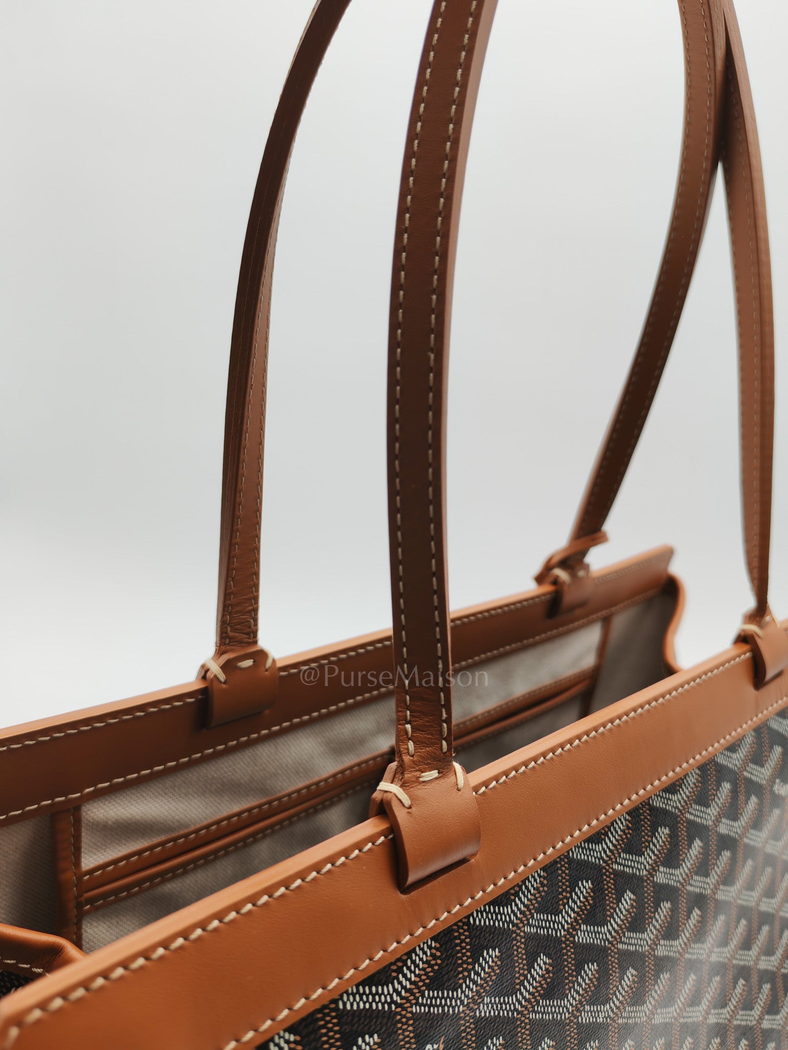 Bellechase PM in Tan Goyardine Canvas Tote Bag | Purse Maison Luxury Bags Shop