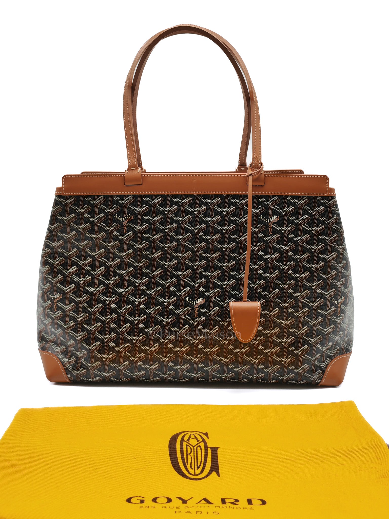Bellechase PM in Tan Goyardine Canvas Tote Bag | Purse Maison Luxury Bags Shop