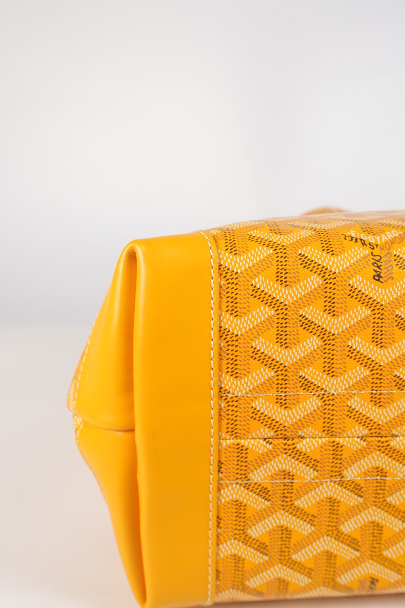 Bellechasse PM Tote Bag in Yellow Goyardine Canvas | Purse Maison Luxury Bags Shop