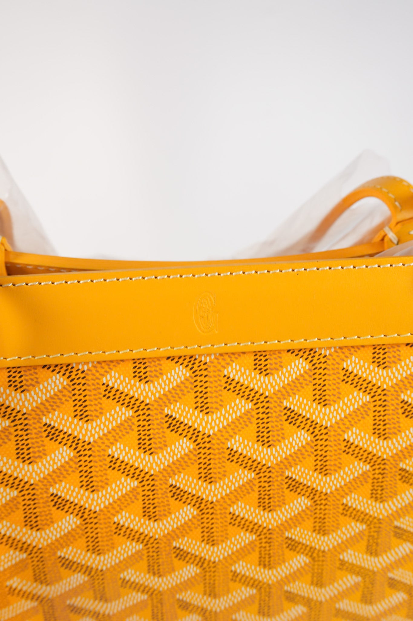 Bellechasse PM Tote Bag in Yellow Goyardine Canvas | Purse Maison Luxury Bags Shop
