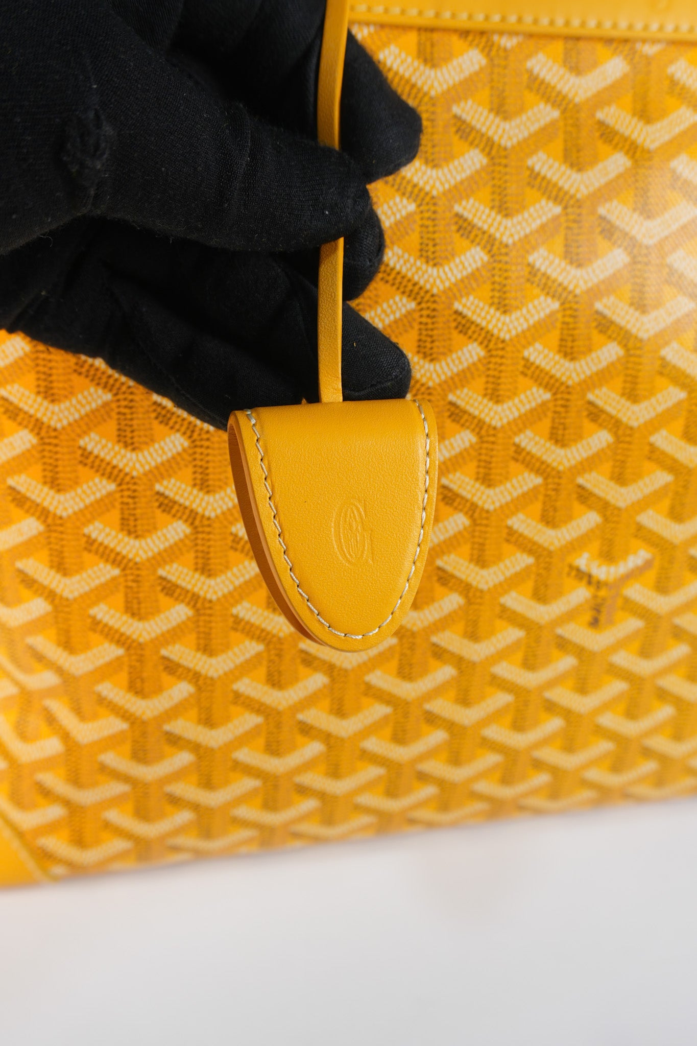 Bellechasse PM Tote Bag in Yellow Goyardine Canvas | Purse Maison Luxury Bags Shop