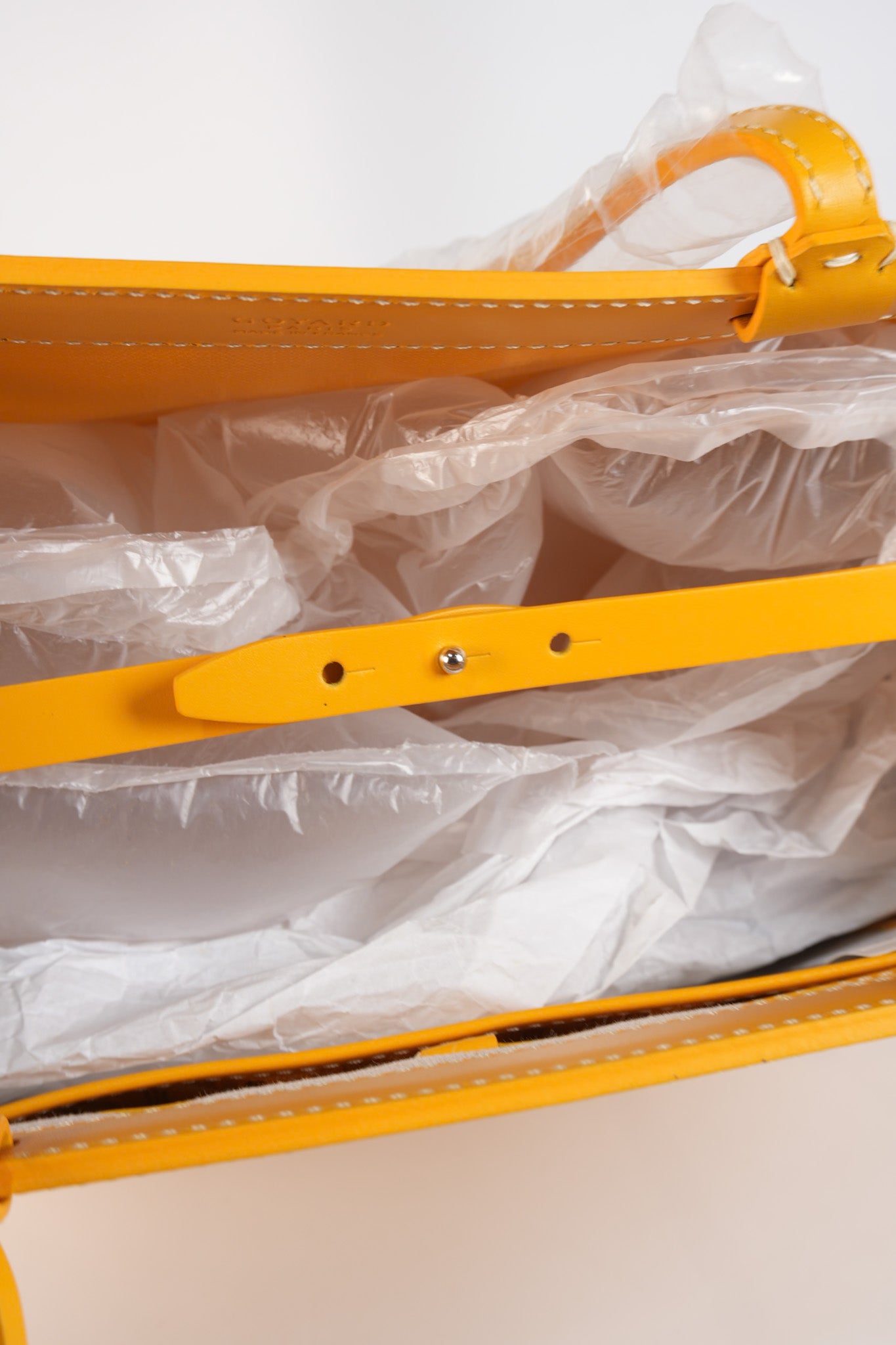 Bellechasse PM Tote Bag in Yellow Goyardine Canvas | Purse Maison Luxury Bags Shop