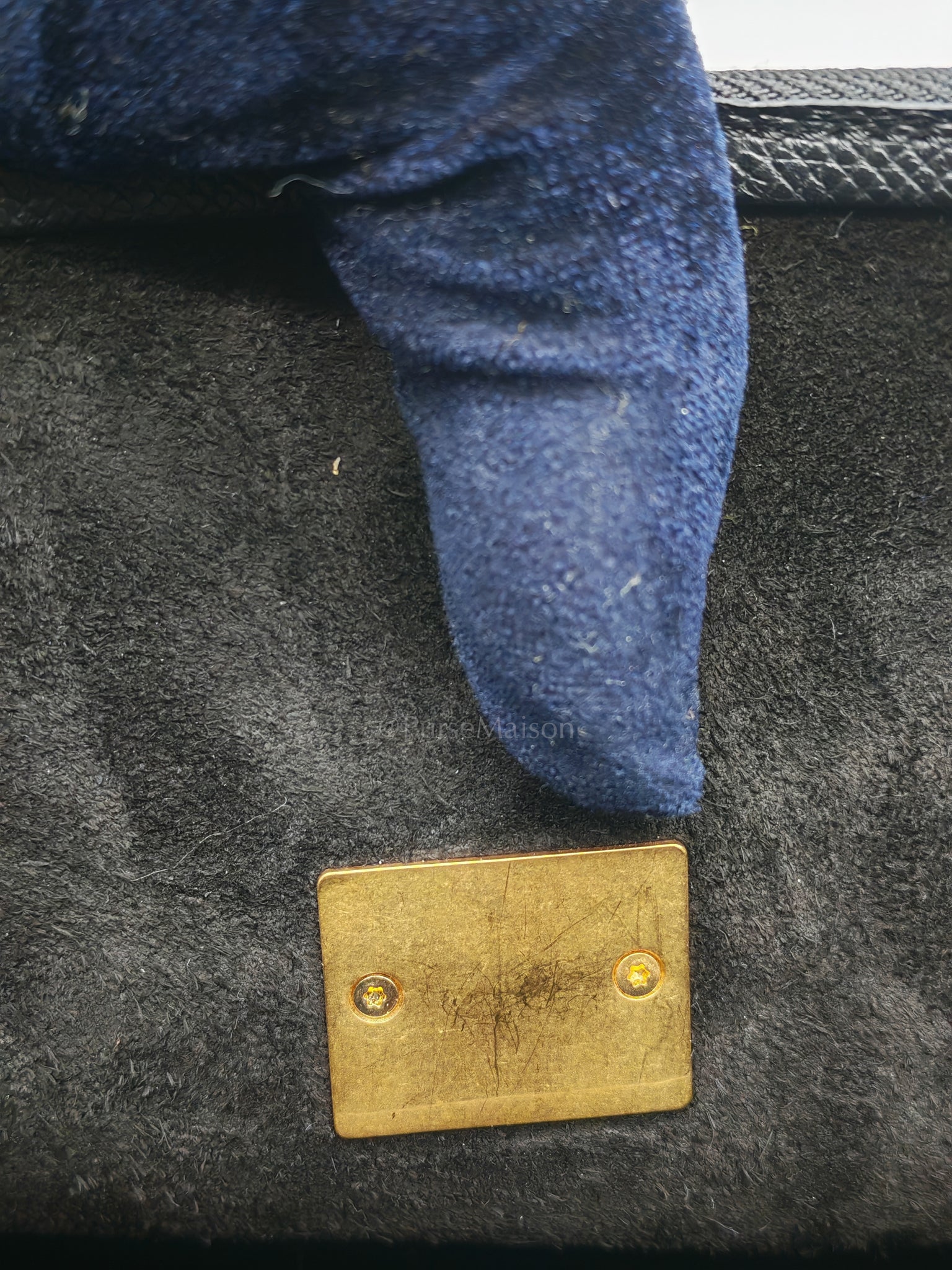 Belt Bag Micro in Black Grained Calfskin Leather | Purse Maison Luxury Bags Shop