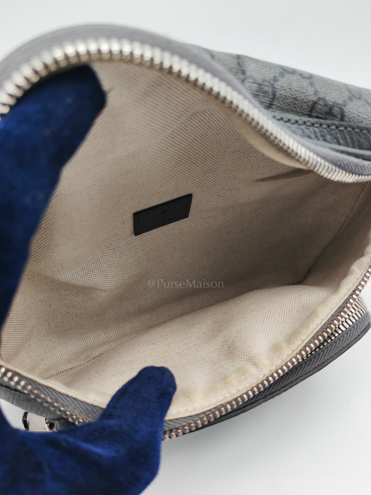Ophidia Fanny Belt Bag in GG Supreme Ophidia Coated Canvas