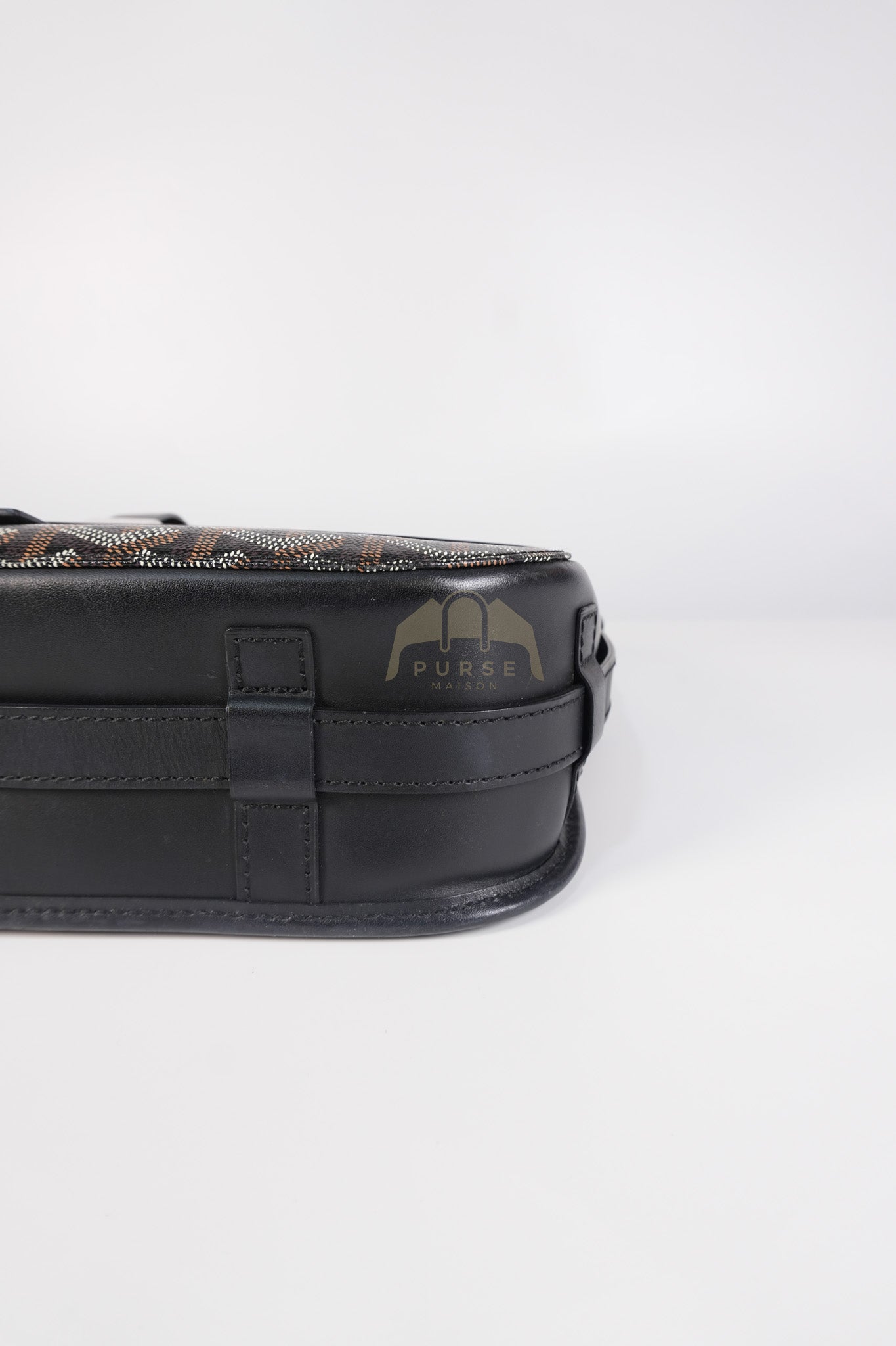 Belvedere MM Black in Goyardine Canvas | Purse Maison Luxury Bags Shop