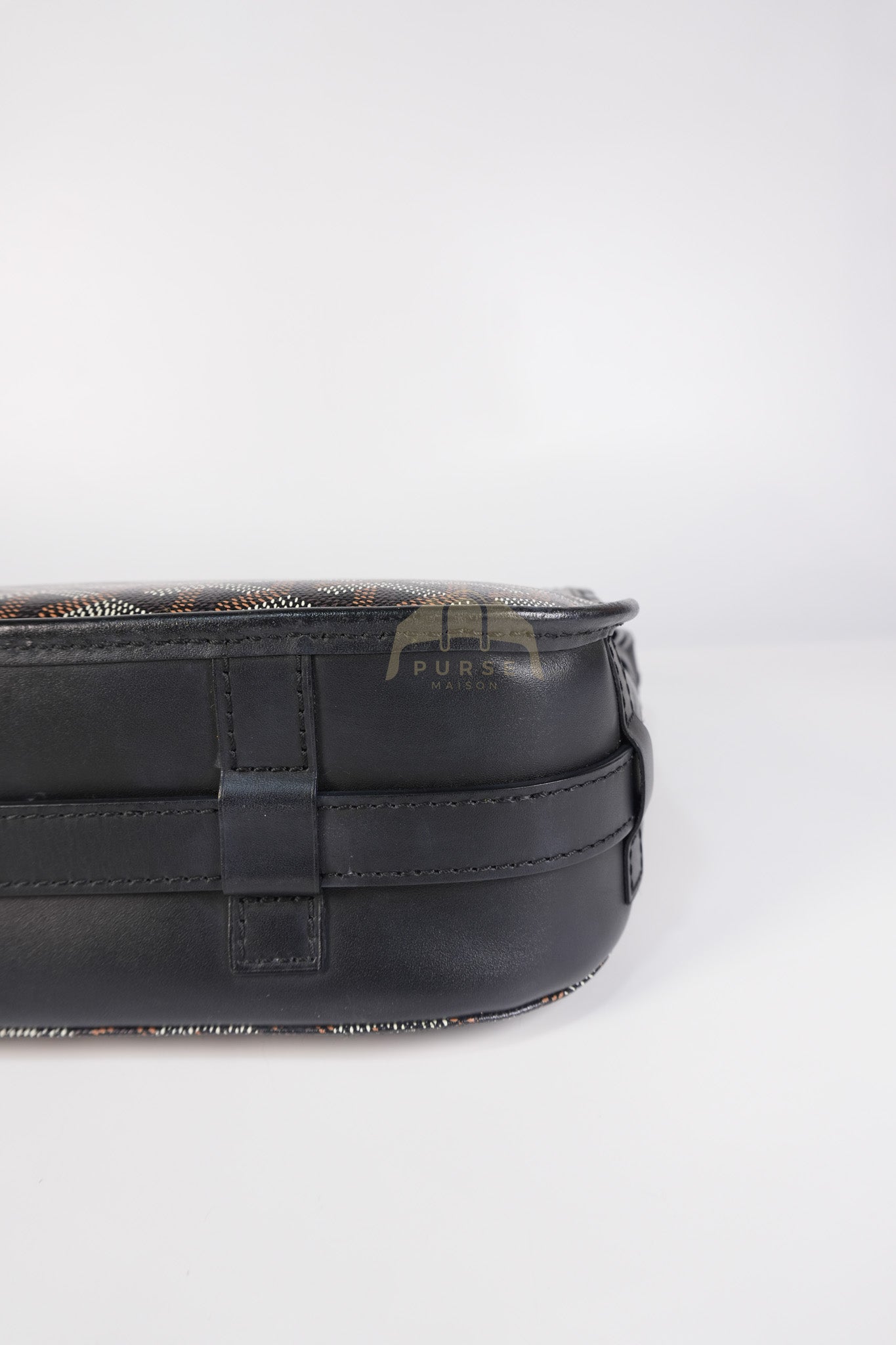 Belvedere MM Black in Goyardine Canvas | Purse Maison Luxury Bags Shop