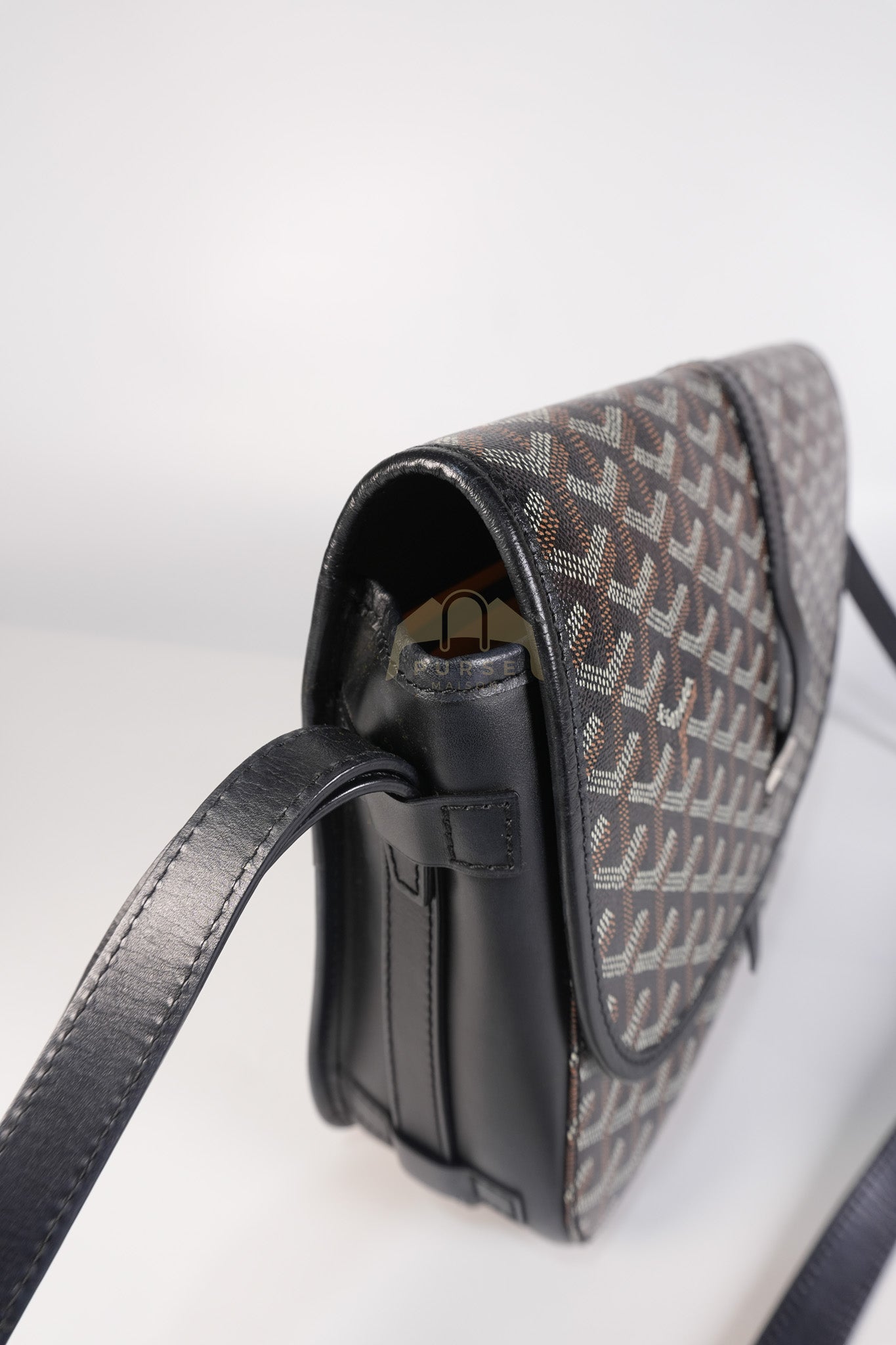 Belvedere MM Black in Goyardine Canvas | Purse Maison Luxury Bags Shop