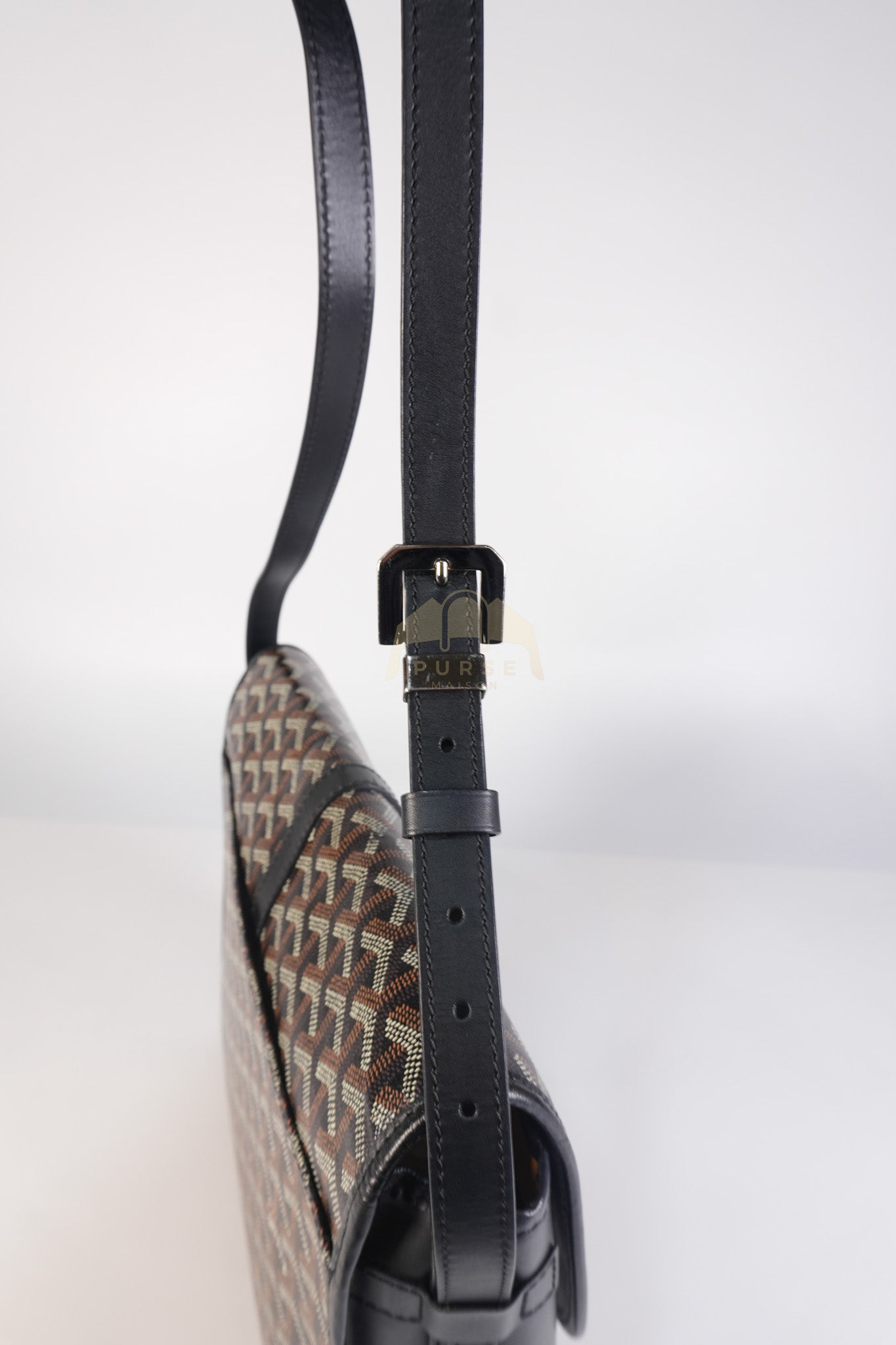 Belvedere MM Black in Goyardine Canvas | Purse Maison Luxury Bags Shop