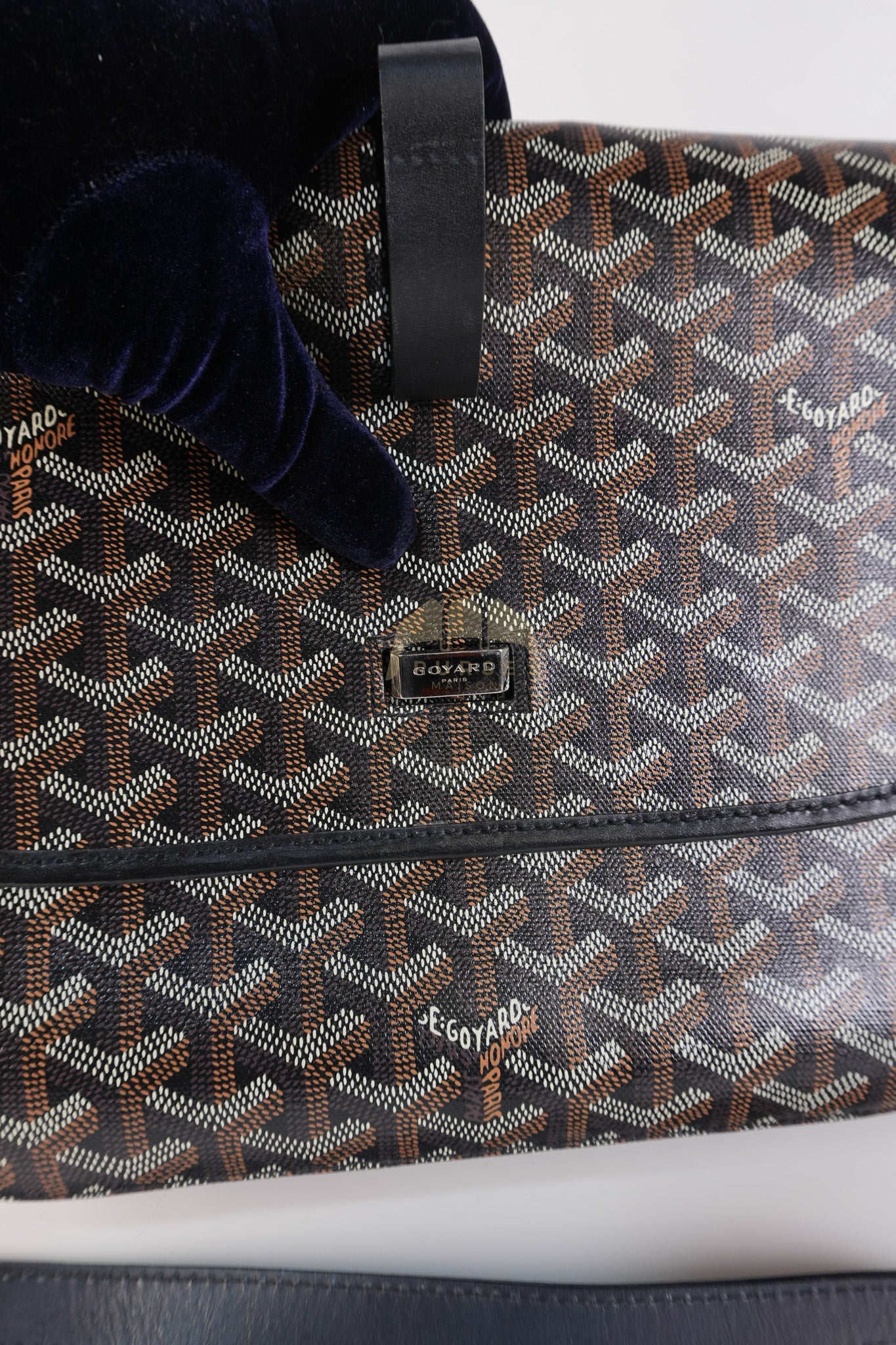 Belvedere MM Black in Goyardine Canvas | Purse Maison Luxury Bags Shop