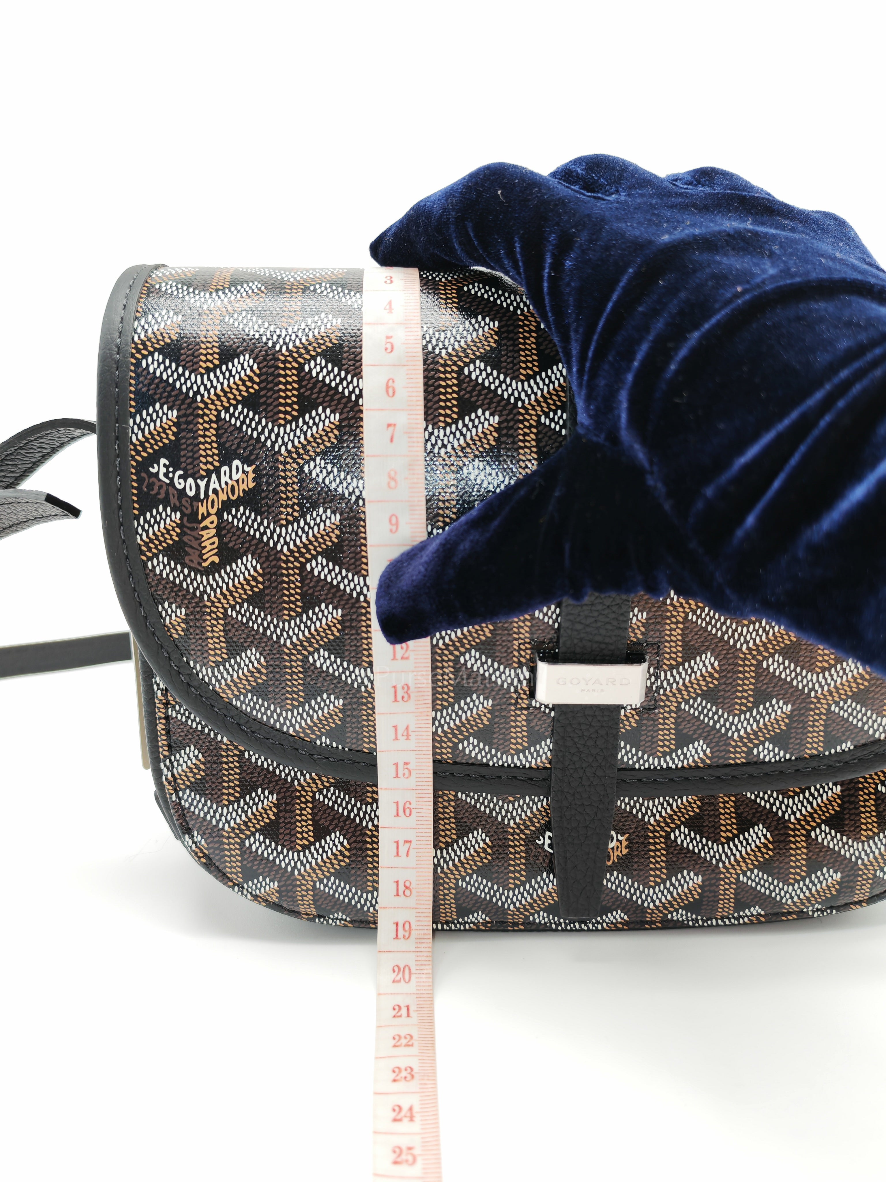 Belvedere PM Black in Goyardine Canvas Cross Body Bag | Purse Maison Luxury Bags Shop