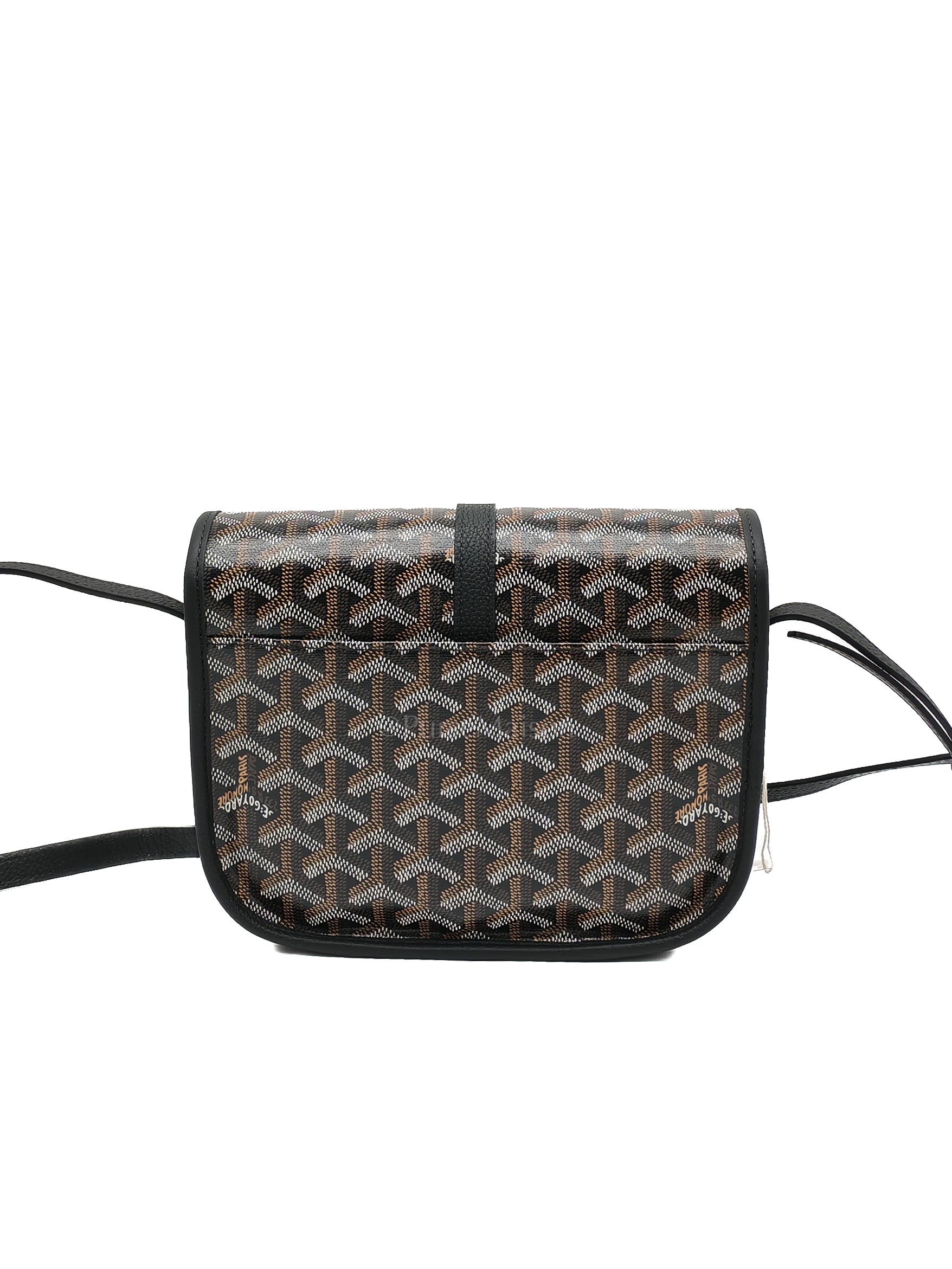 Belvedere PM Black in Goyardine Canvas Cross Body Bag | Purse Maison Luxury Bags Shop