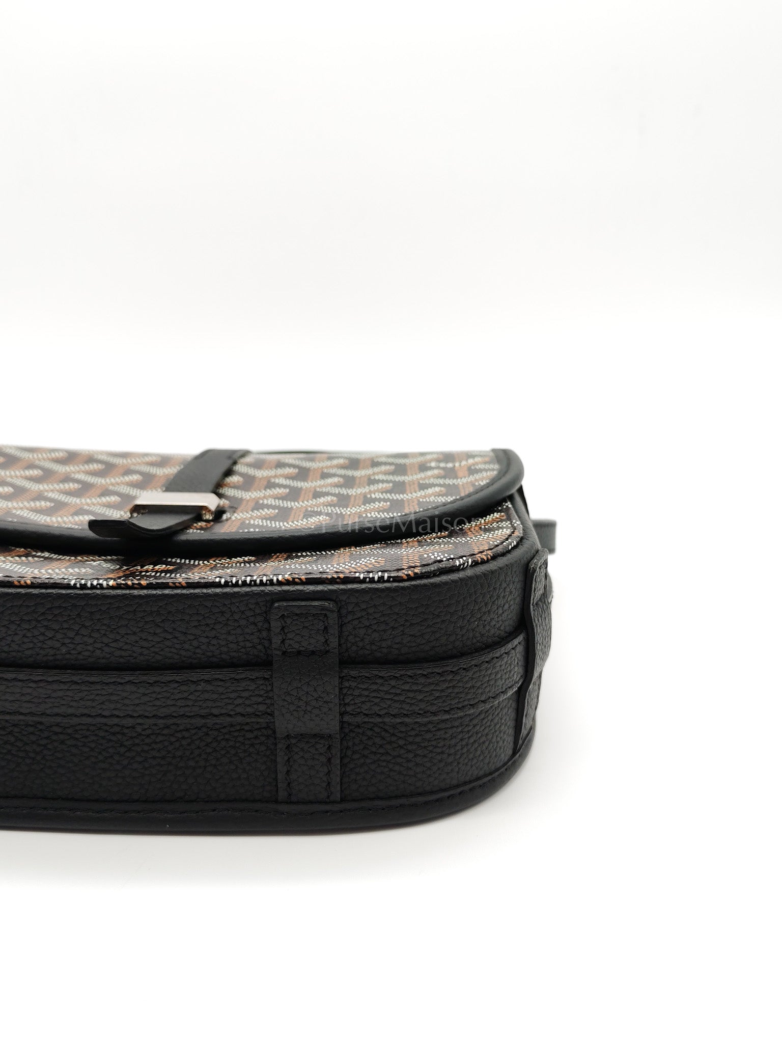 Belvedere PM in Black Goyardine Canvas Crossbody Bag | Purse Maison Luxury Bags Shop