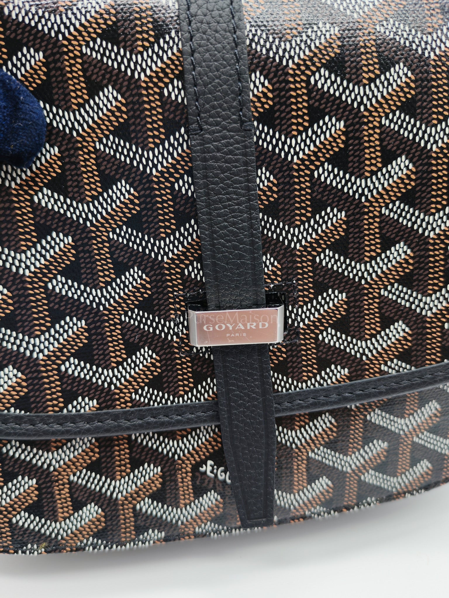 Belvedere PM in Black Goyardine Canvas Crossbody Bag | Purse Maison Luxury Bags Shop