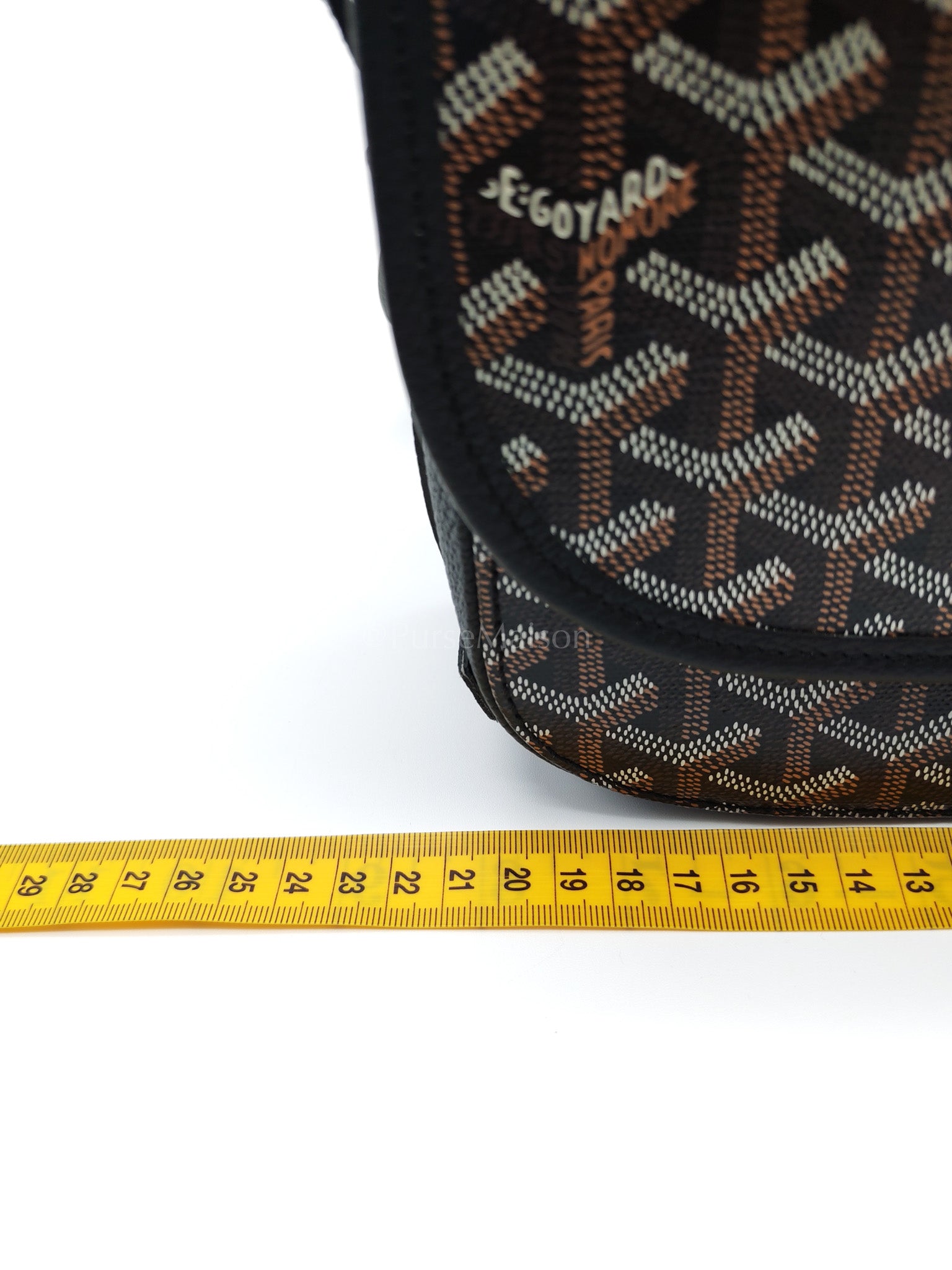 Belvedere PM in Black Goyardine Canvas Crossbody Bag | Purse Maison Luxury Bags Shop