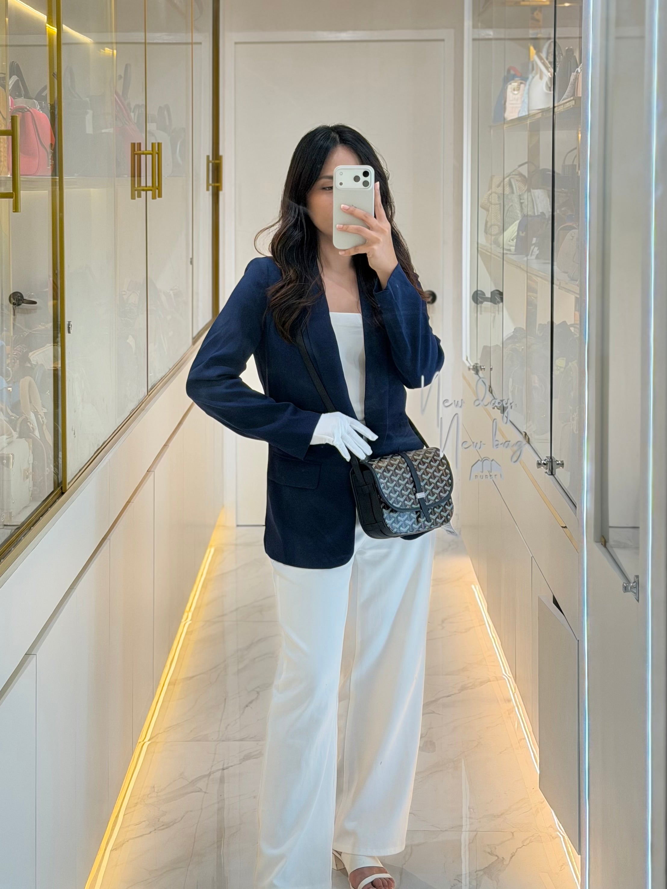 Belvedere PM in Black Goyardine Canvas Crossbody Bag | Purse Maison Luxury Bags Shop