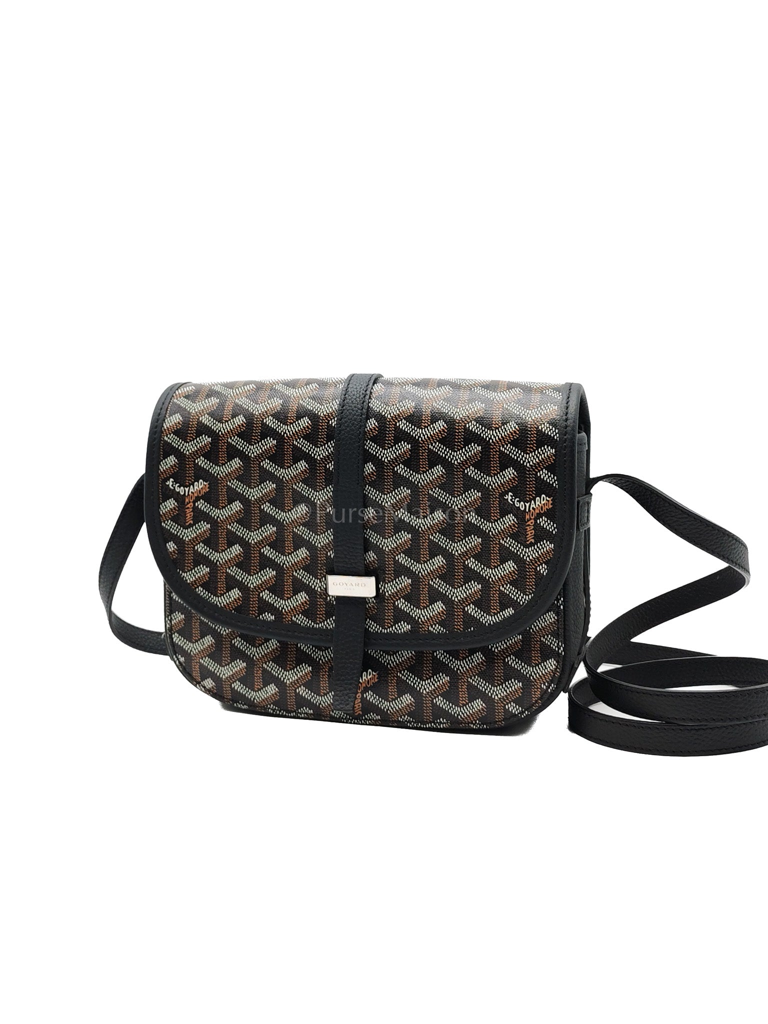 Belvedere PM in Black Goyardine Canvas Crossbody Bag | Purse Maison Luxury Bags Shop