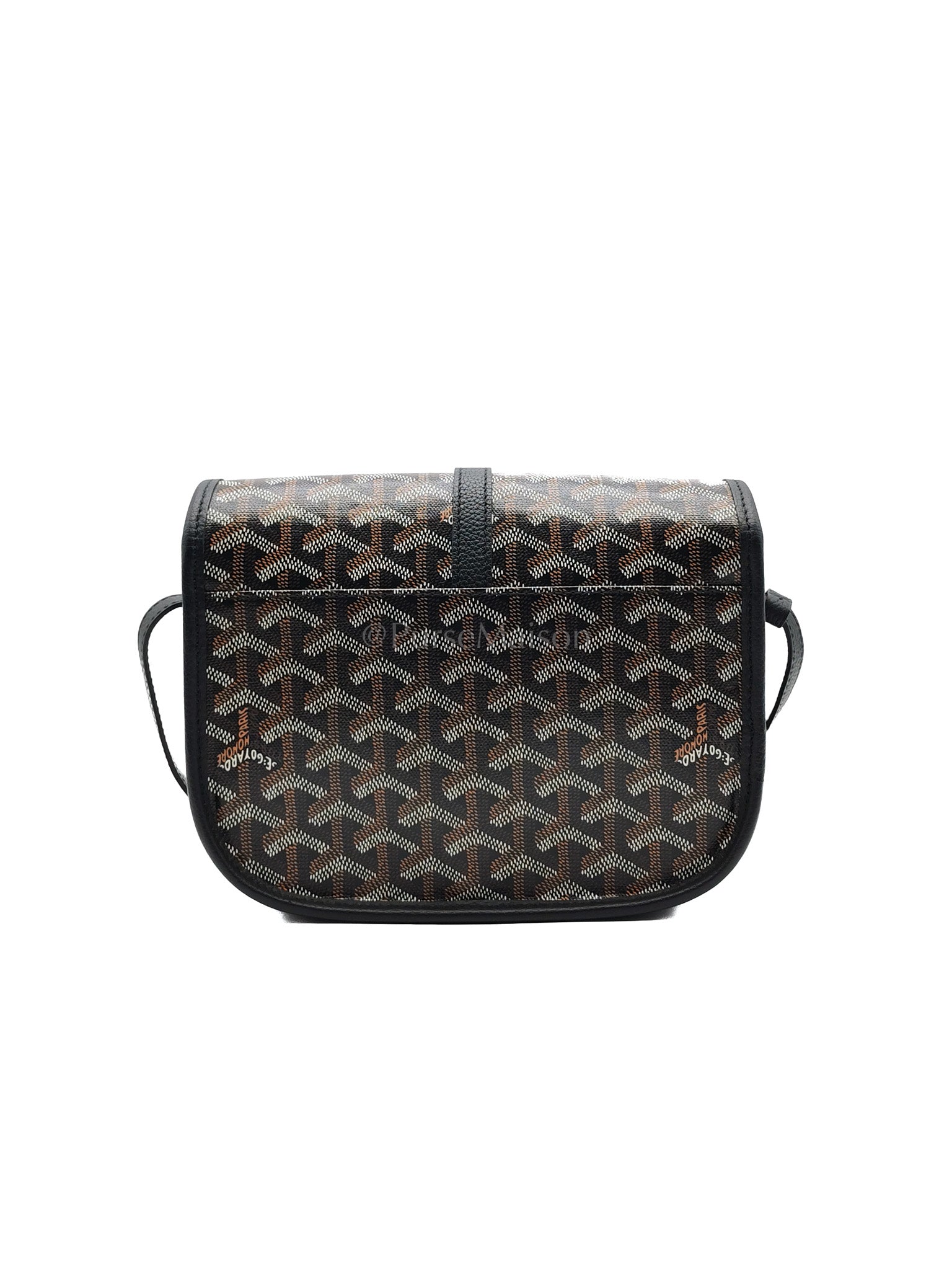 Belvedere PM in Black Goyardine Canvas Crossbody Bag | Purse Maison Luxury Bags Shop