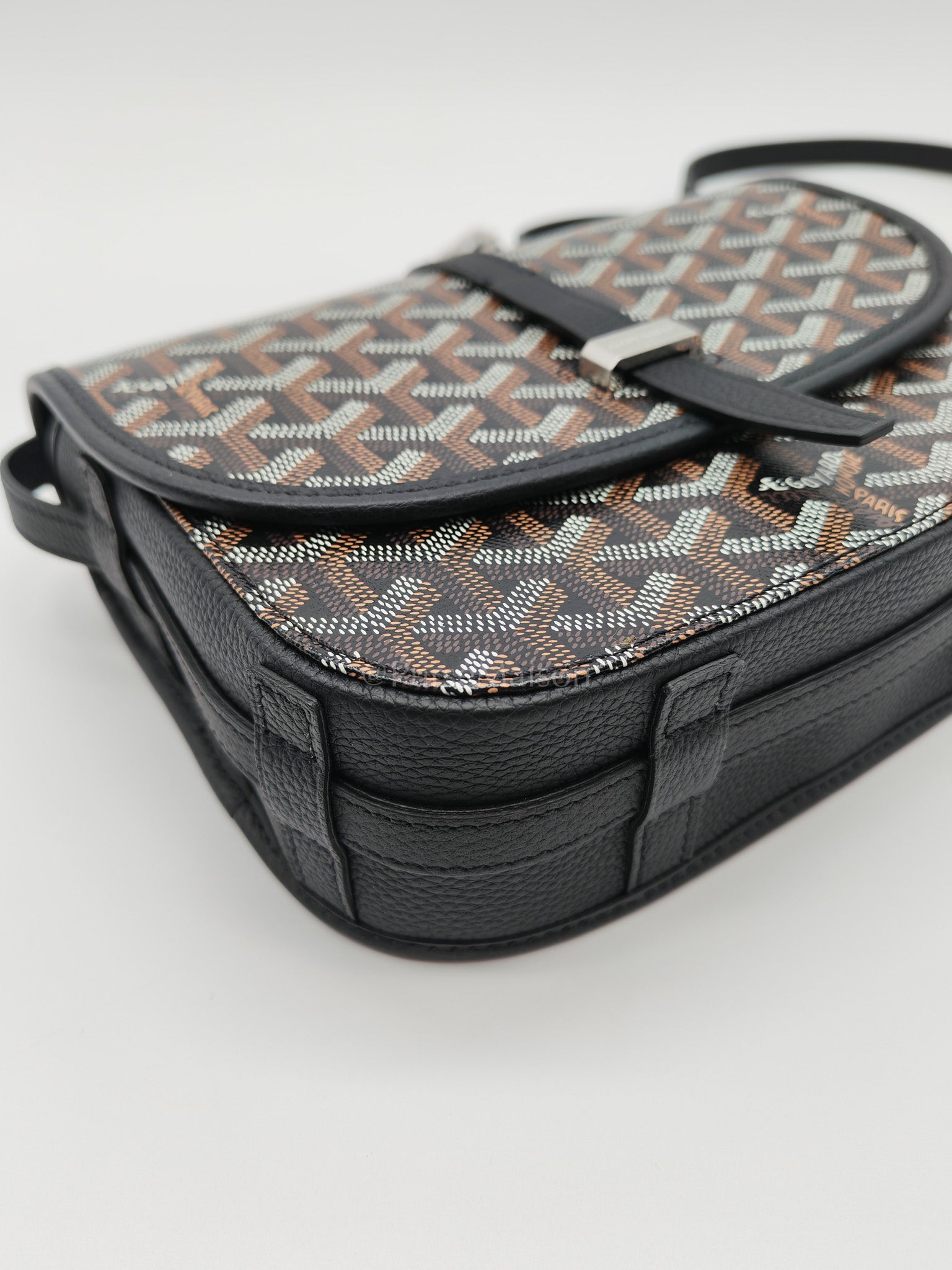 Belvedere PM in Black Goyardine Canvas Crossbody Bag | Purse Maison Luxury Bags Shop