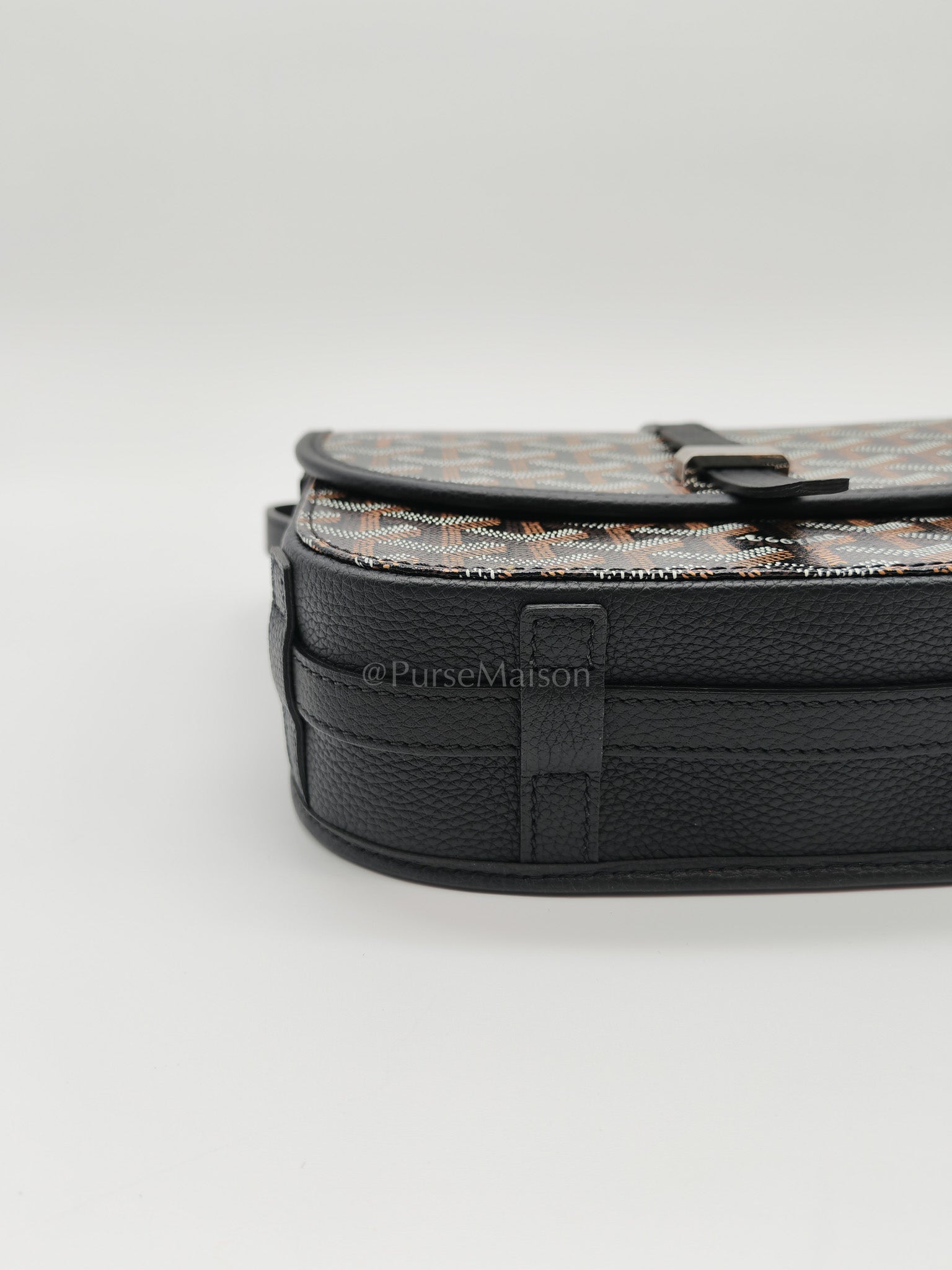 Belvedere PM in Black Goyardine Canvas Crossbody Bag | Purse Maison Luxury Bags Shop