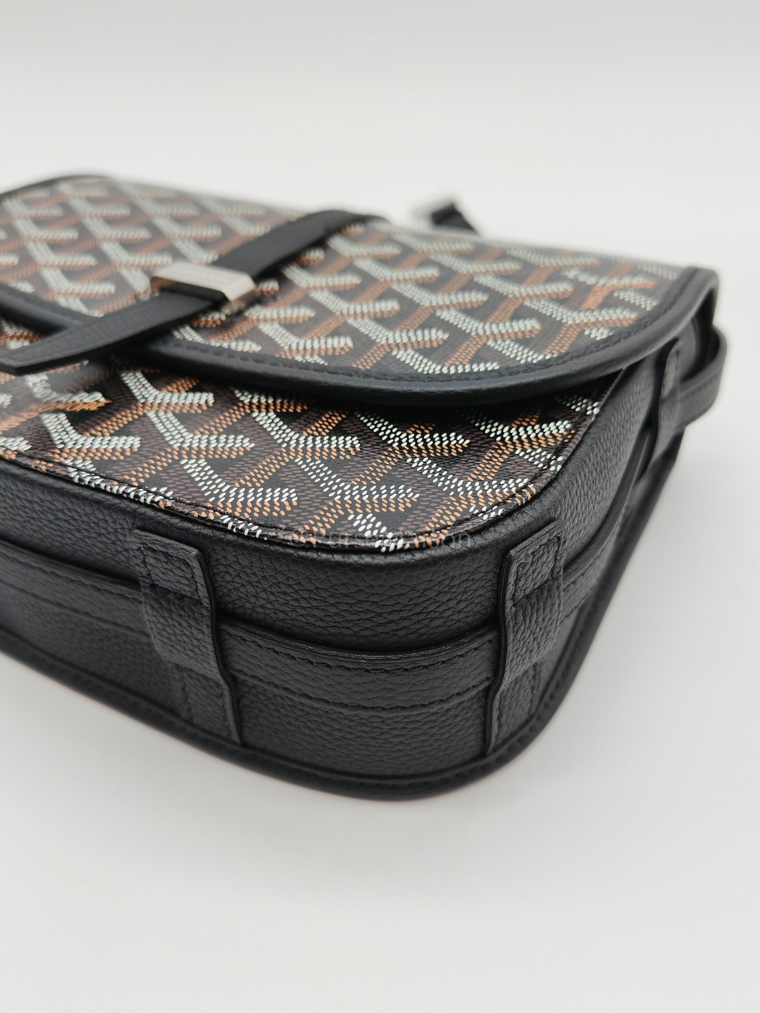 Belvedere PM in Black Goyardine Canvas Crossbody Bag | Purse Maison Luxury Bags Shop