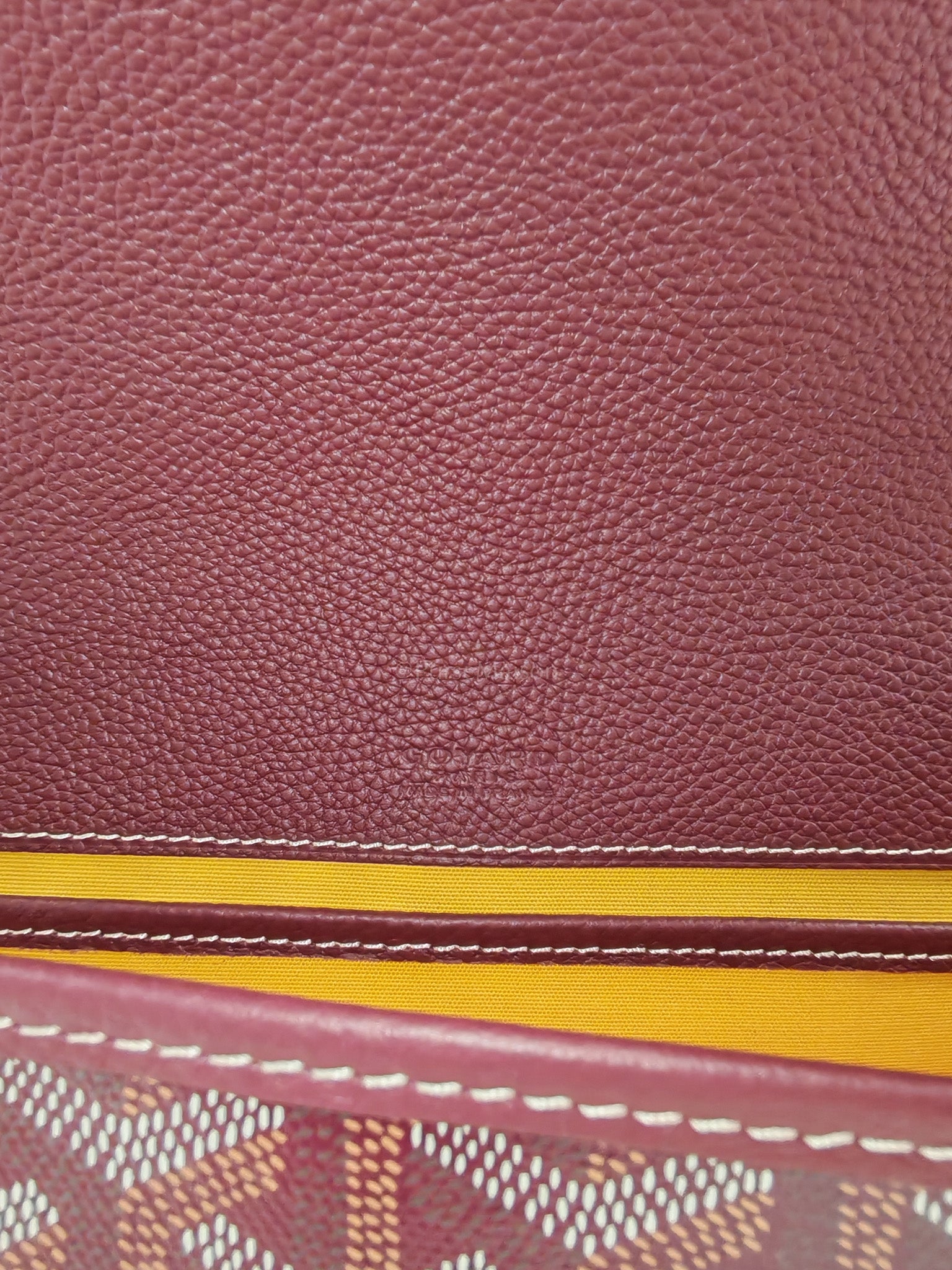 Belvedere PM in Burgundy Goyardine Canvas | Purse Maison Luxury Bags Shop