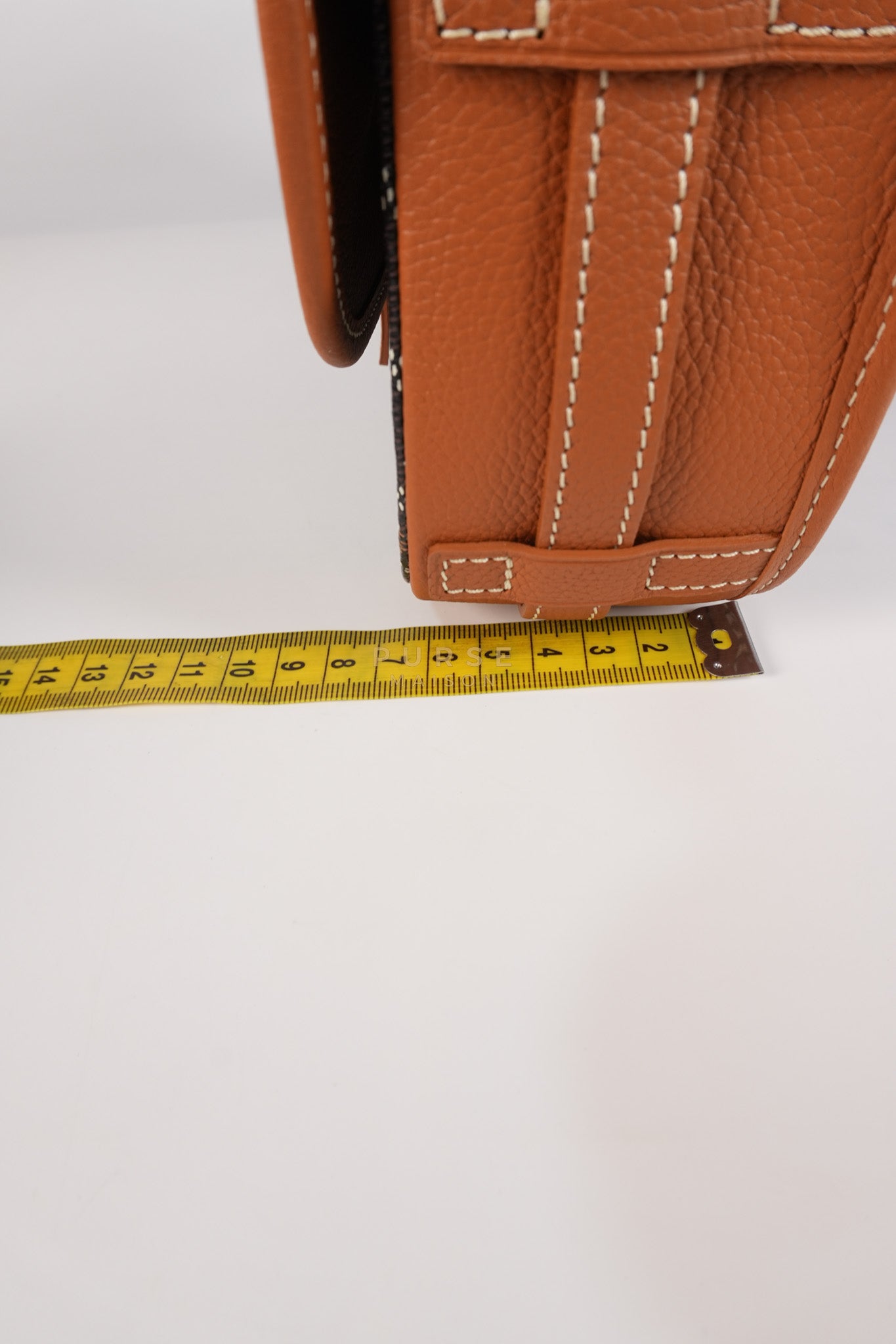 Belvedere PM Noir Et Naturel/Tan Goyardine Canvas | Purse Maison Luxury Bags Shop